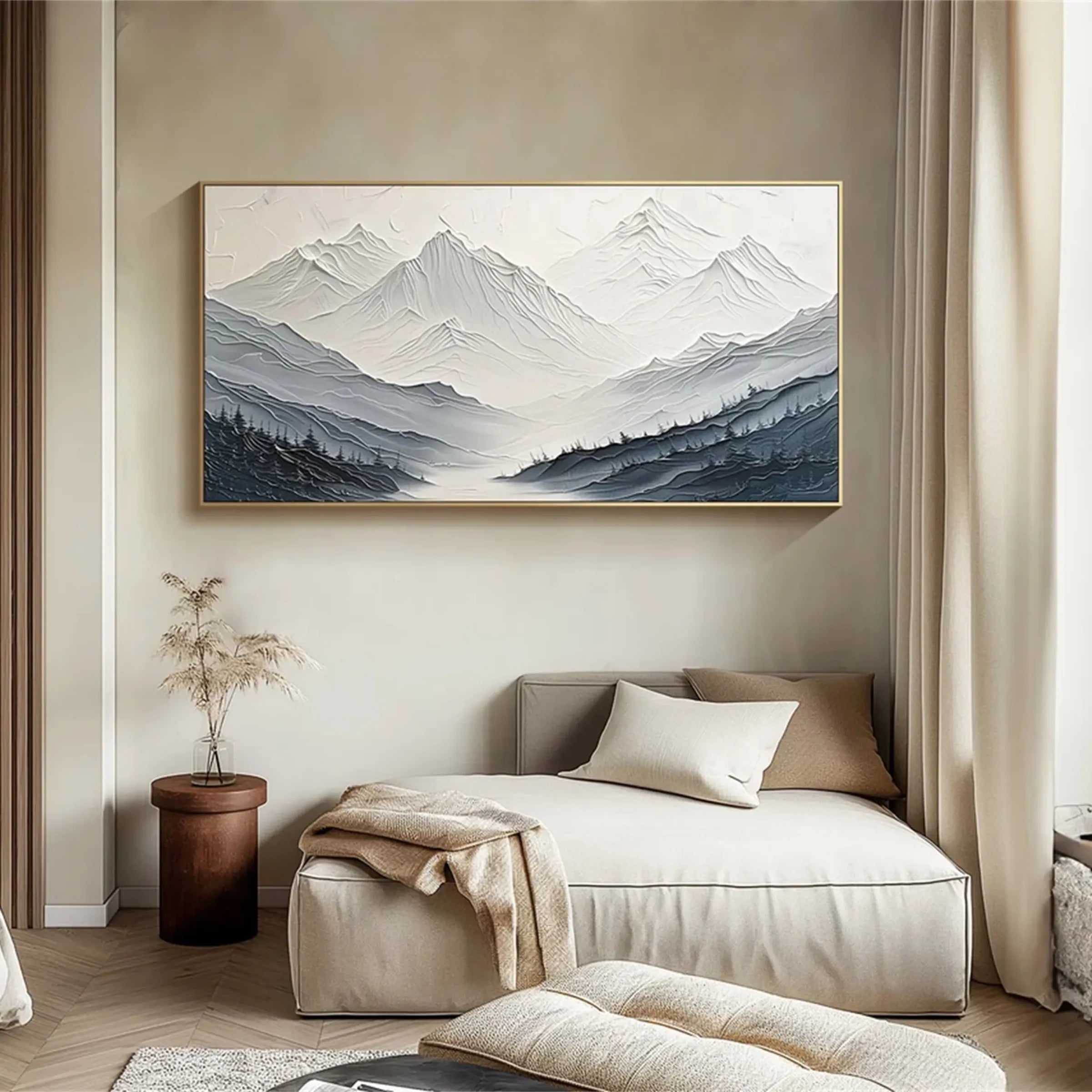 Mountain Textured Abstract Painting #MO010