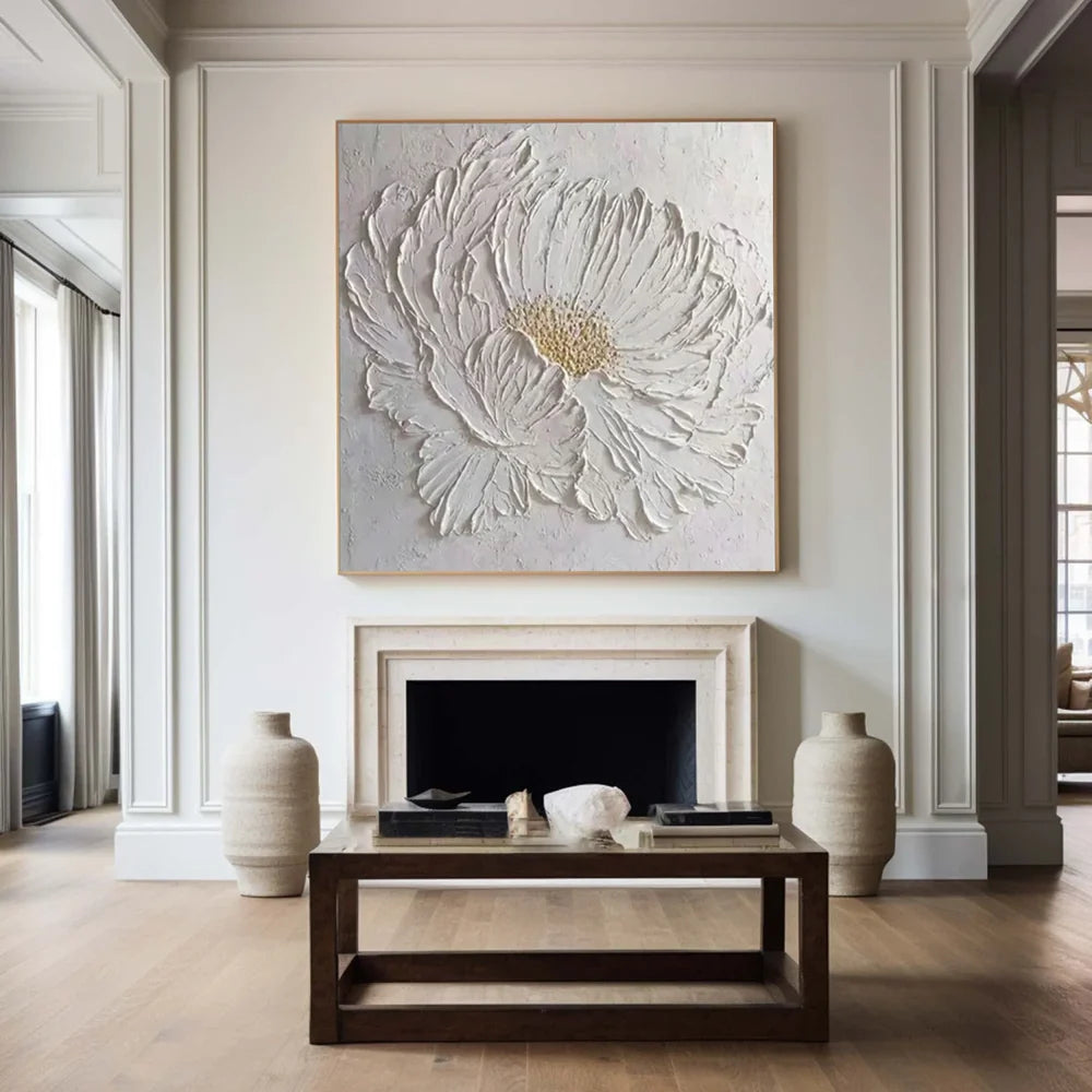 Flower Textured Painting Canvas #FP064