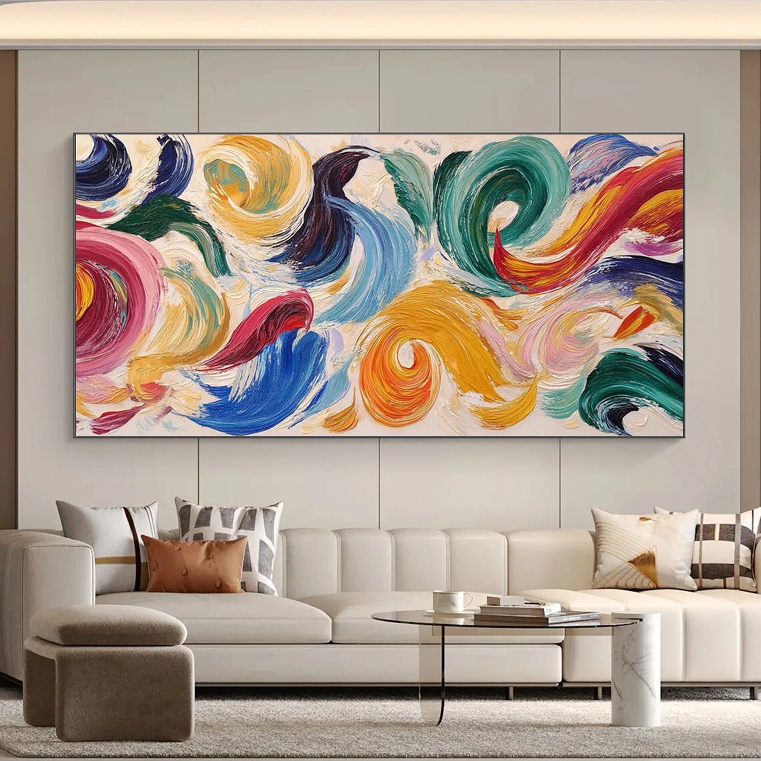 Colorful Abstract Canvas Wall Art #AP365