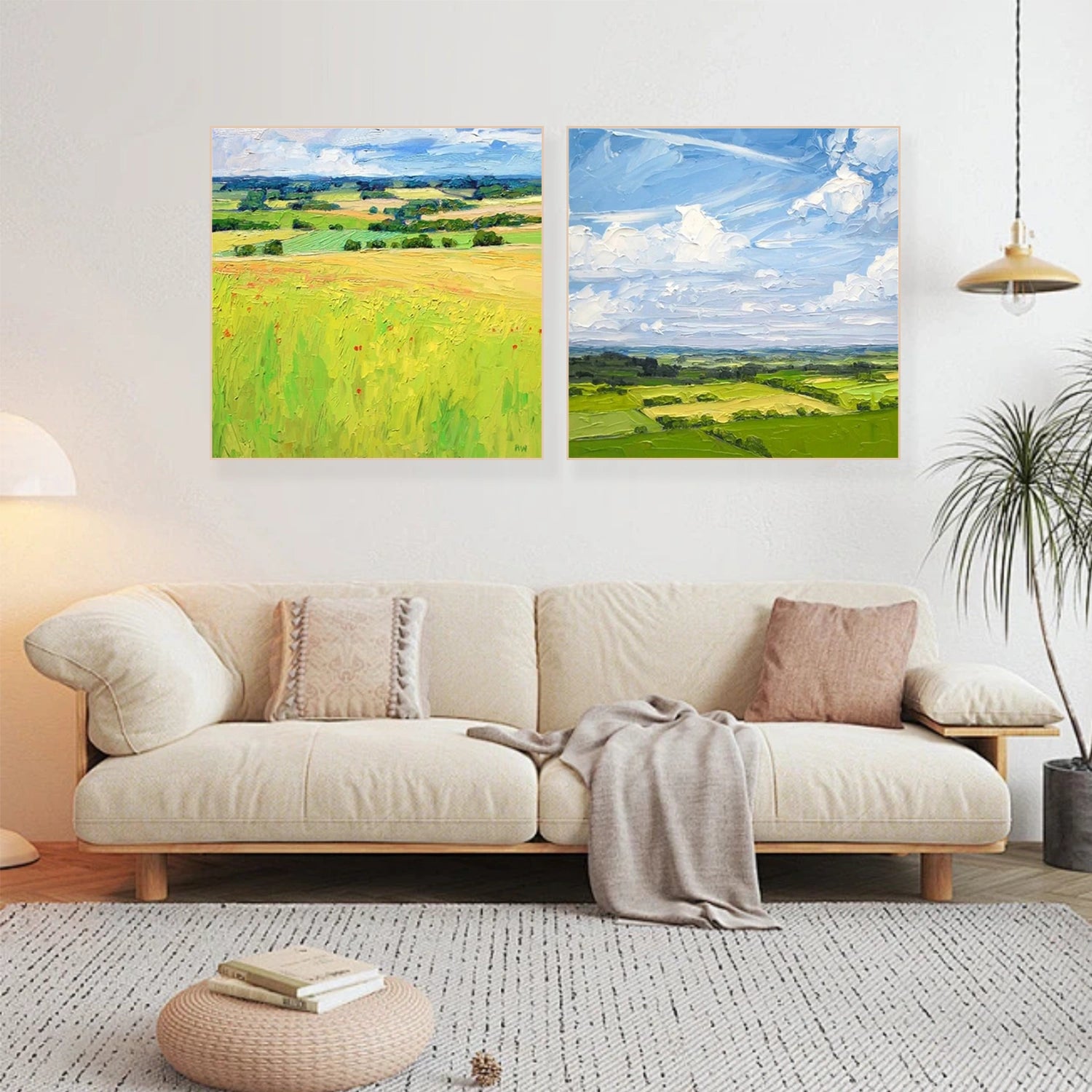 Tree Abstract Textured Wall Art Set of 2 #TP053