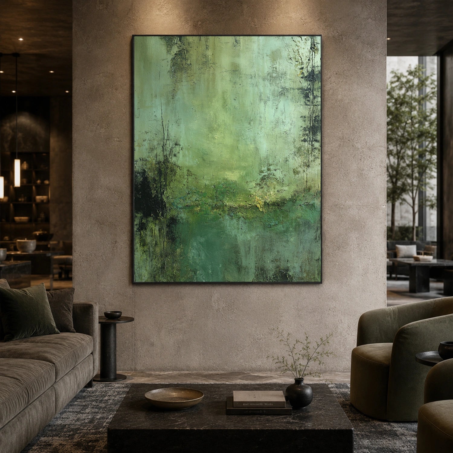 Wabi Sabi Textured Canvas Art #WS147