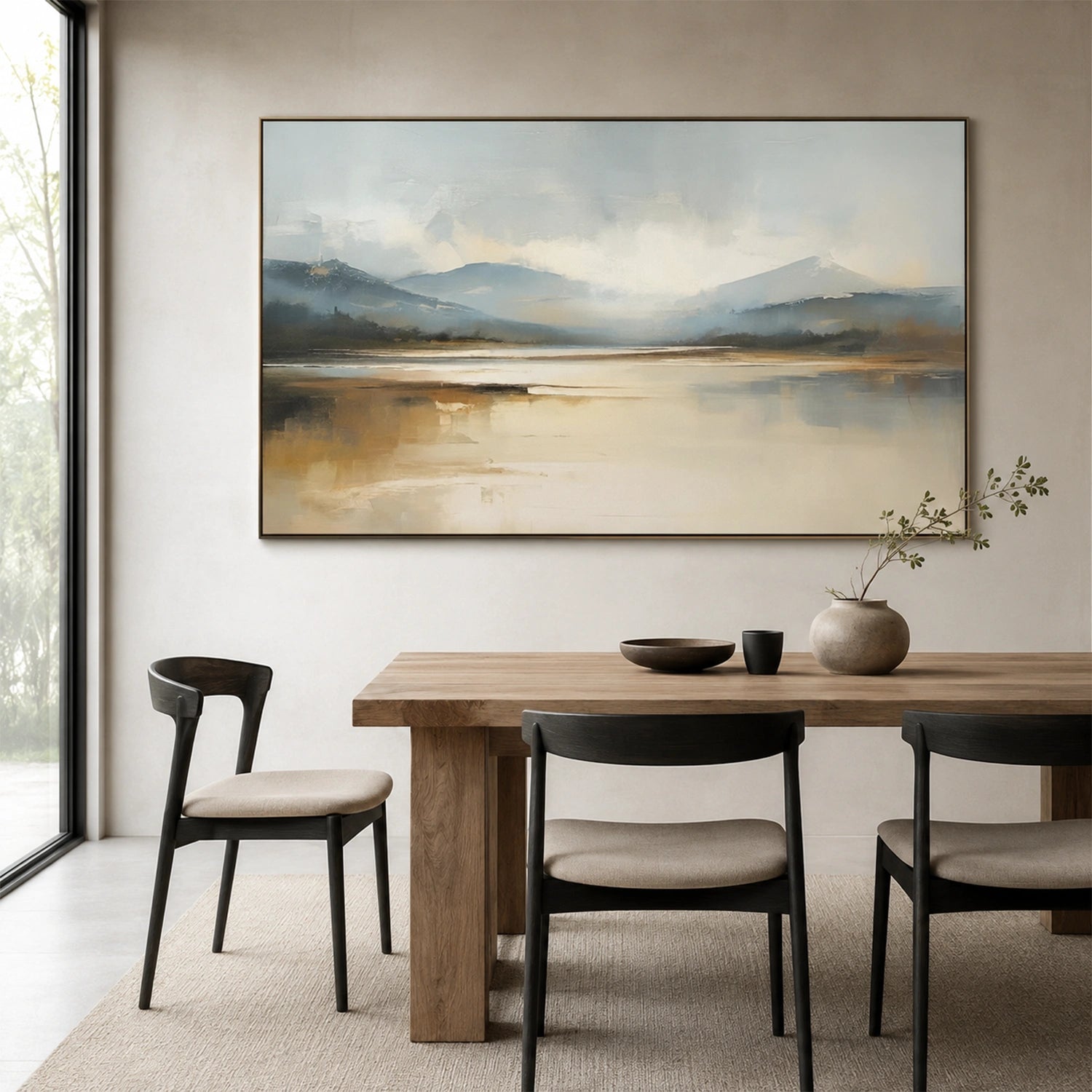 Abstract Mountain Canvas Art #MO067