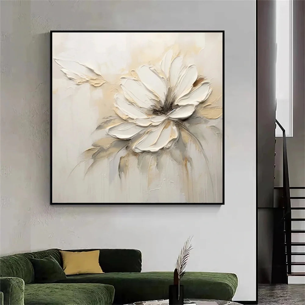 Flower Textured Painting Canvas #FP055