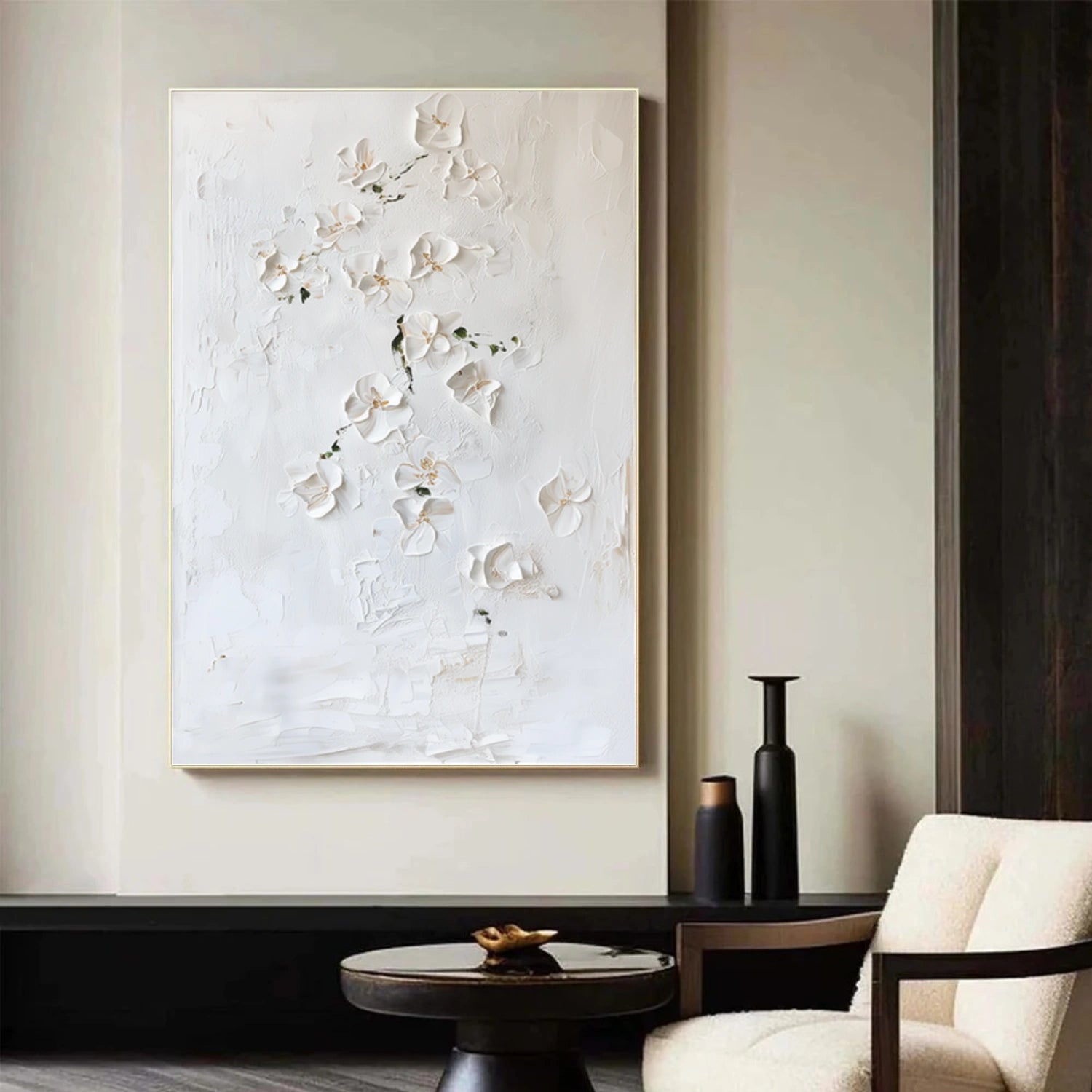 Flower Abstract Textured Wall Art #FP189