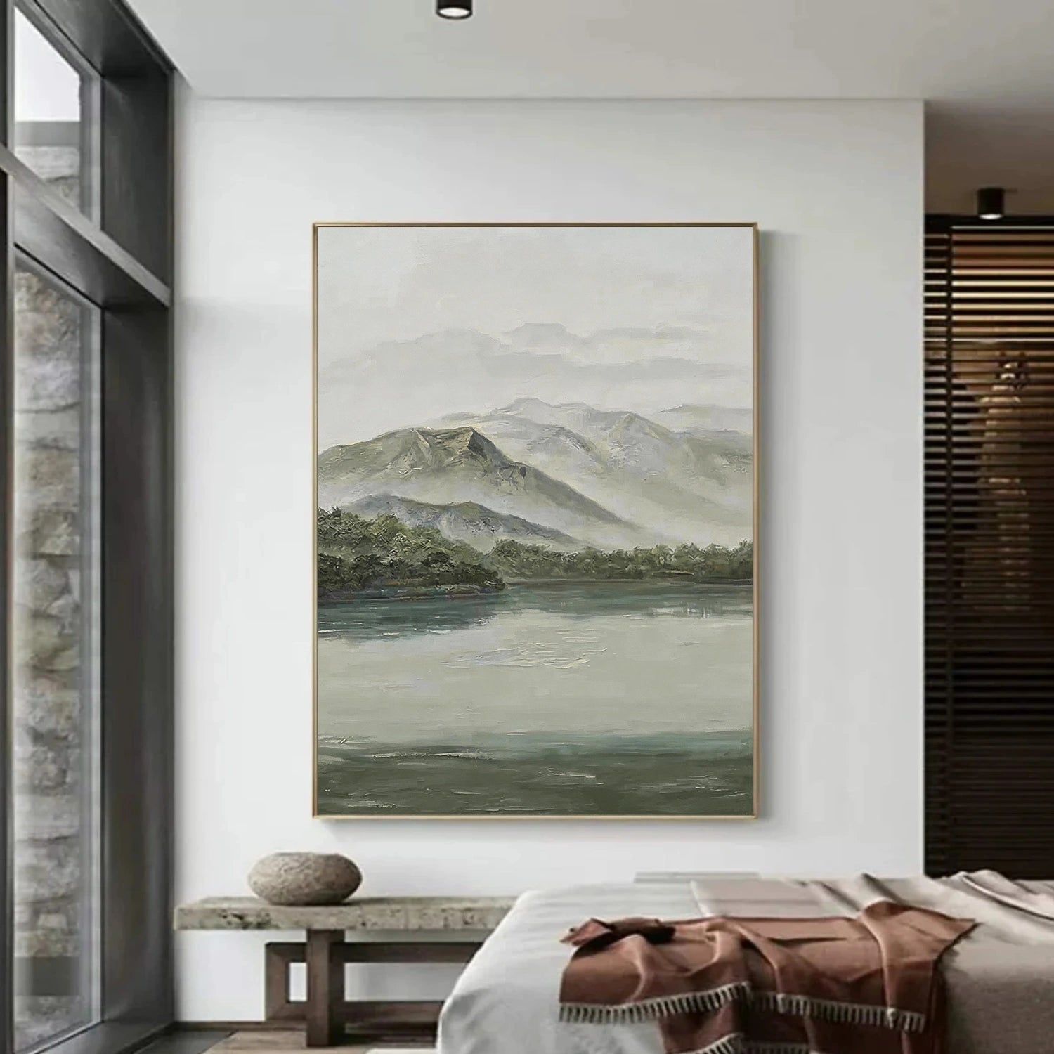 Abstract Mountain Canvas Art #MO060