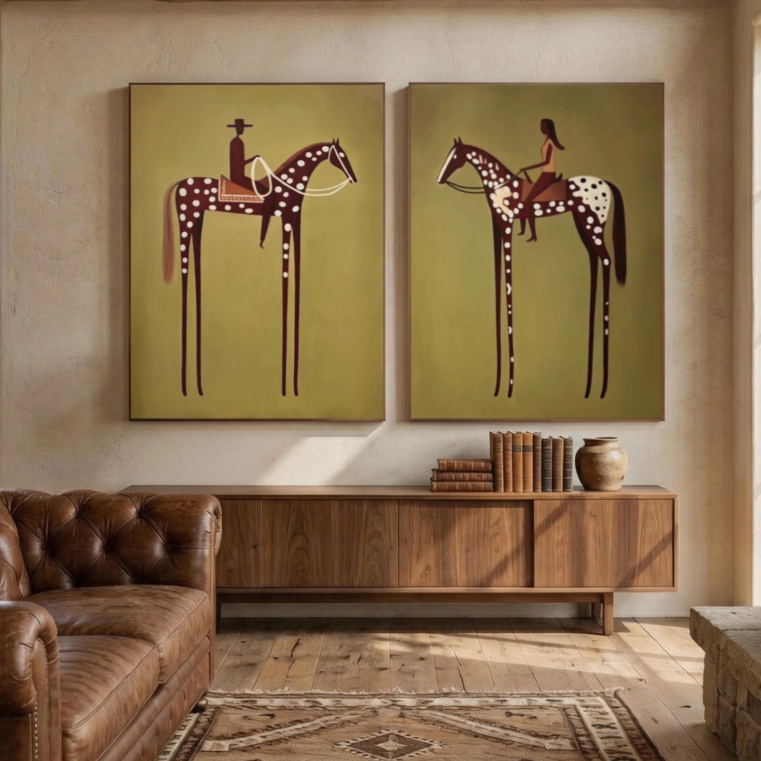 Vintage Americana Art Set of 2 #VT017