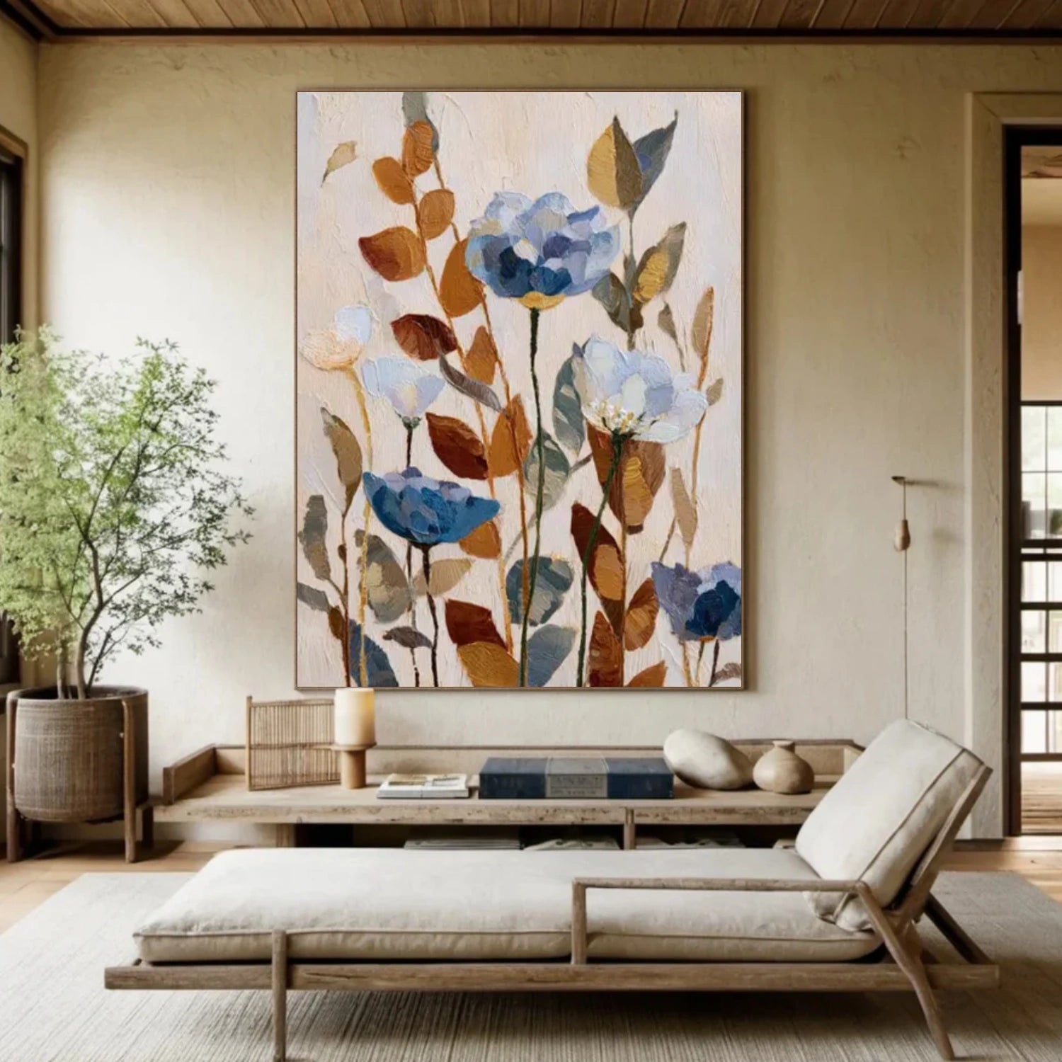 Colorful Flower Abstract Wall Art #FP139