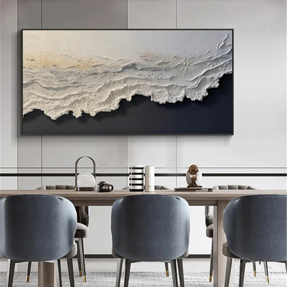 Ocean And Sky Textured Painting Canvas #OS025
