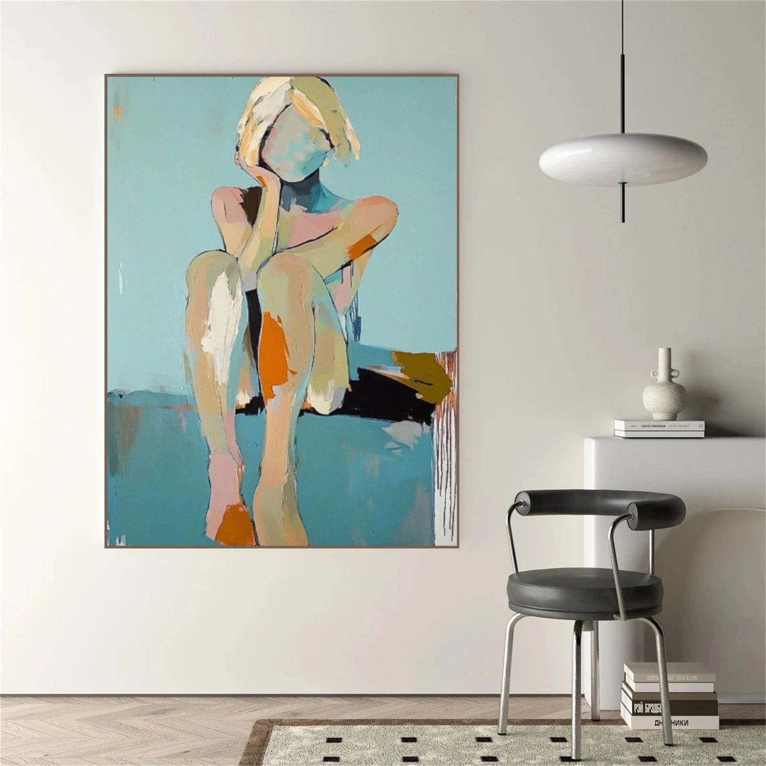 Abstract Portrait Canvas Art #AE110