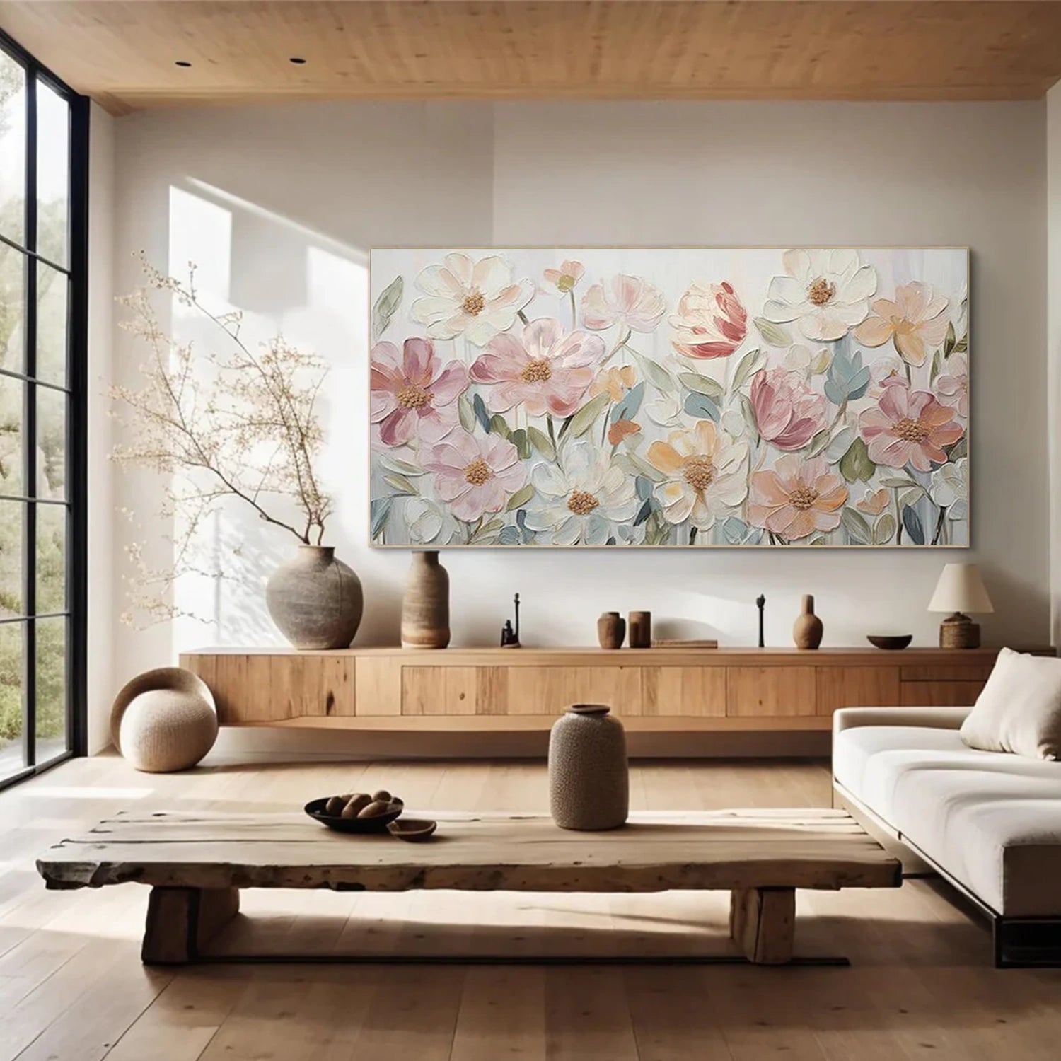 Flower Abstract Textured Wall Art #FP184