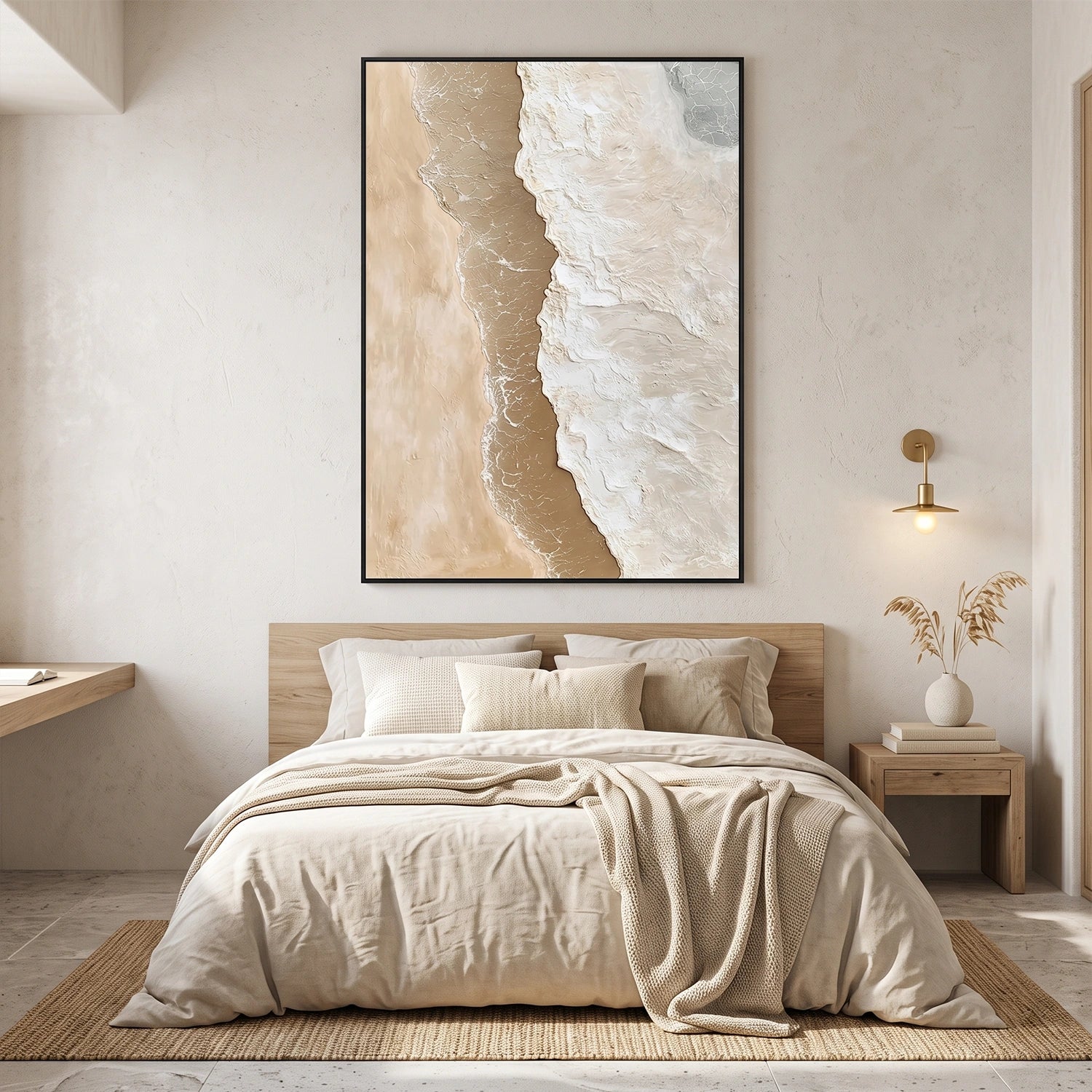 Ocean And Sky Abstract Textured Wall Art #OS167