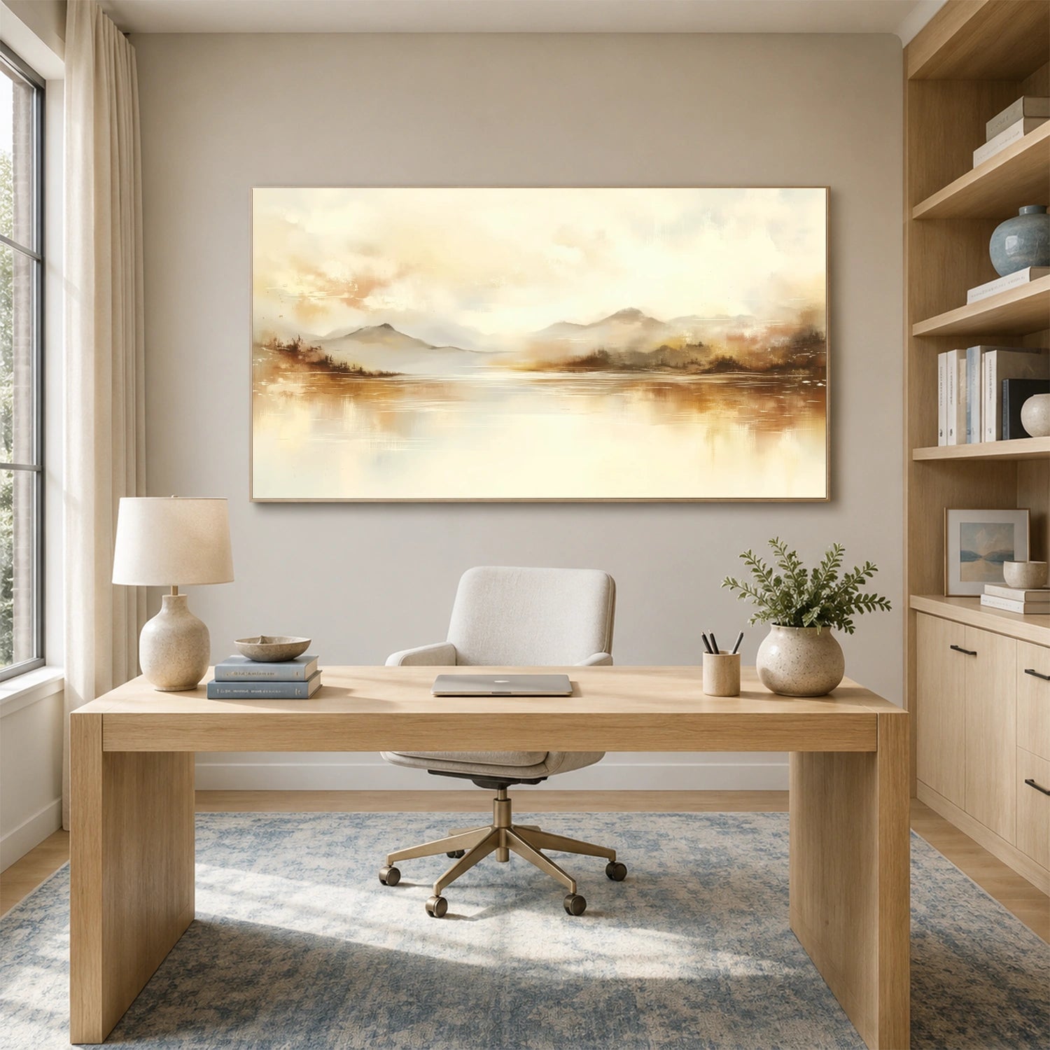 Abstract Mountain Canvas Art #MO068