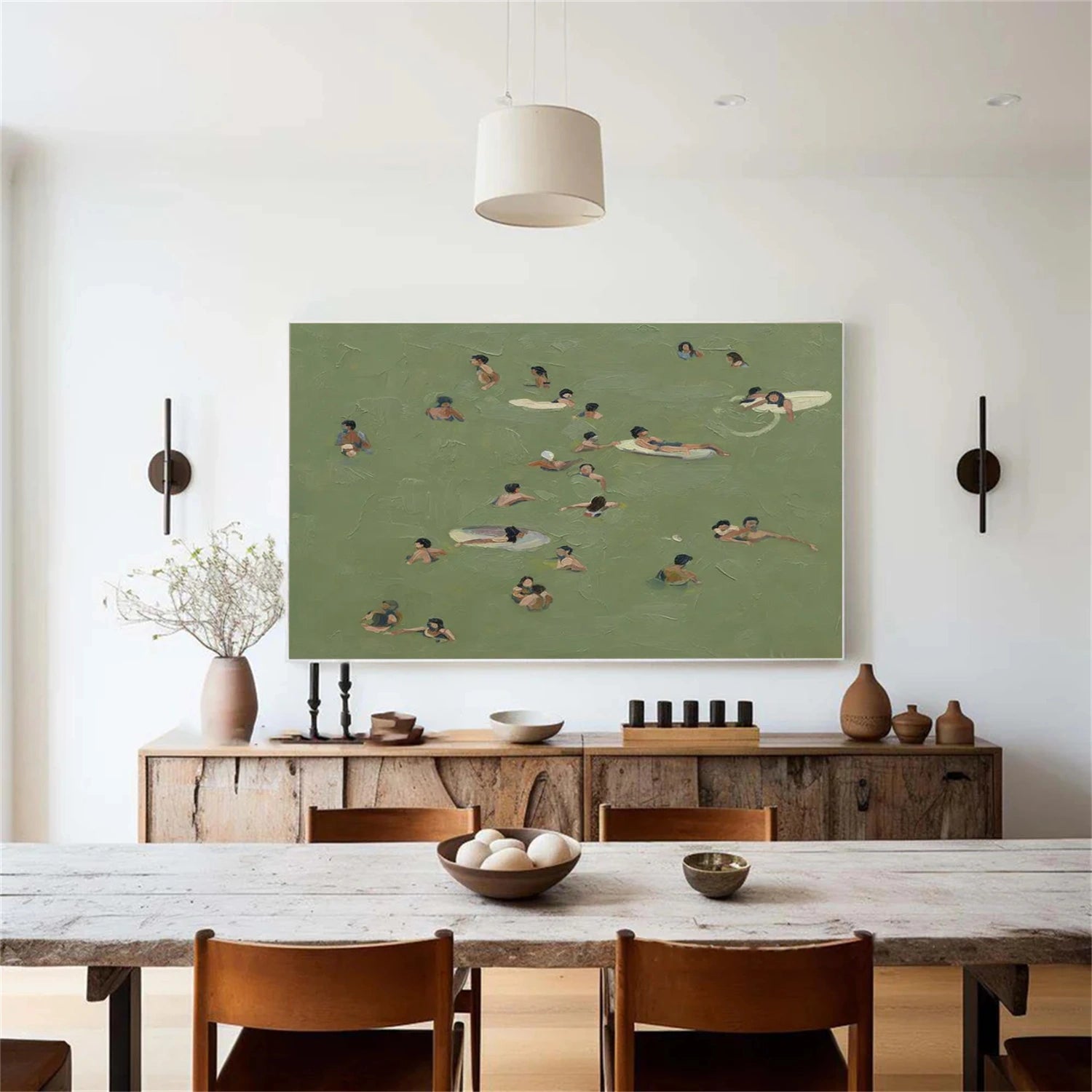 Swimming Sport Textured Wall Art #MS103