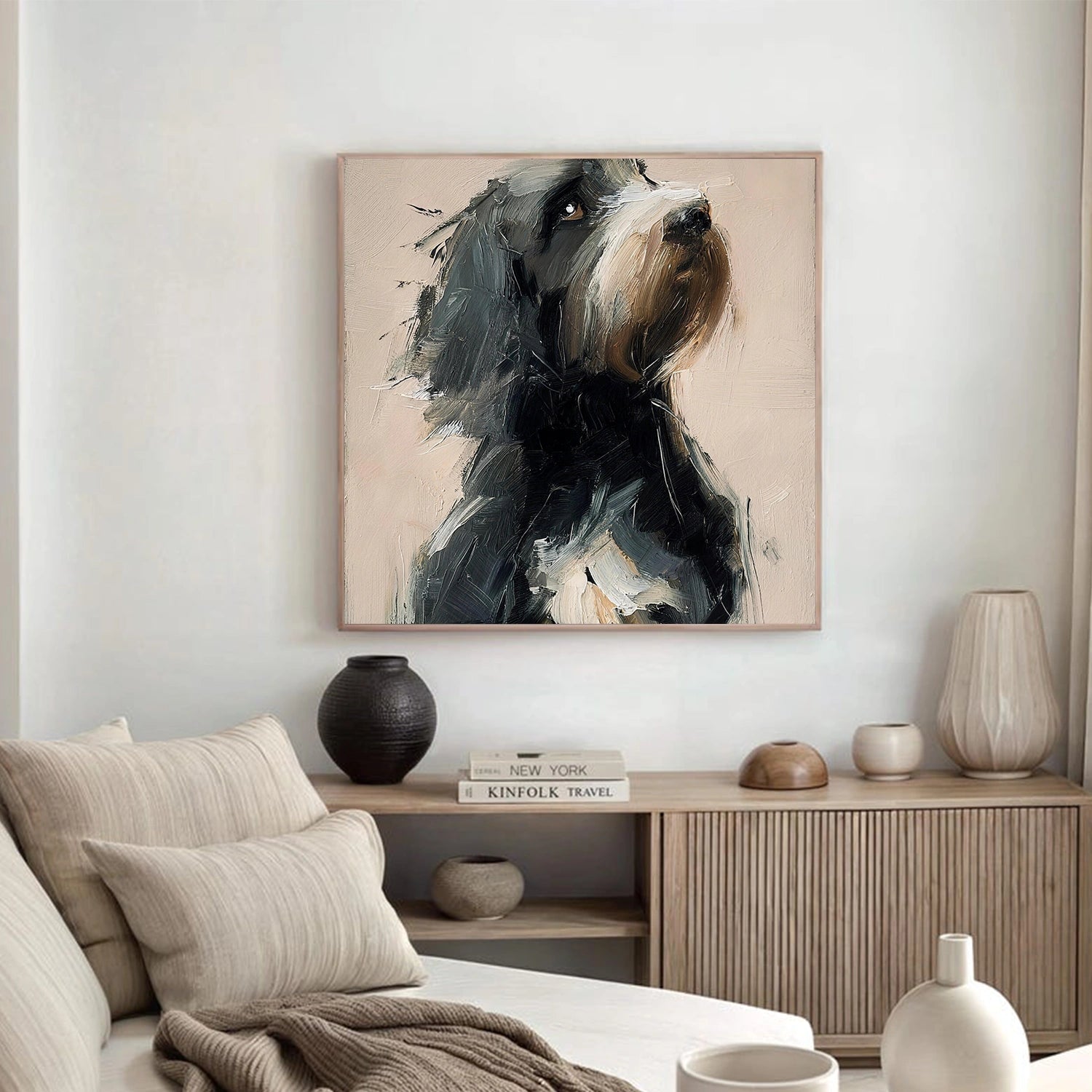 Abstract Animal Dog Wall Art #AC104