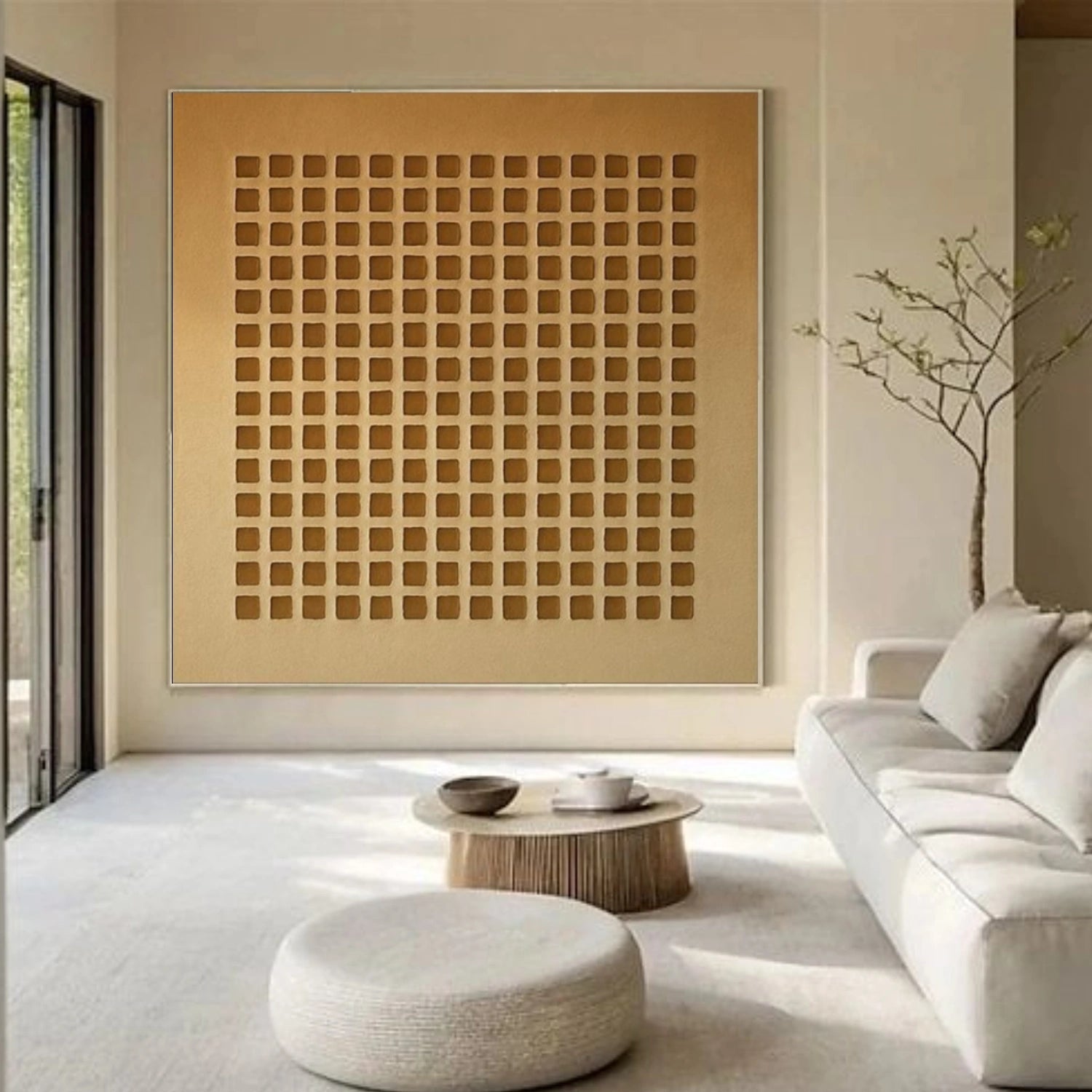 Brown Wabi Sabi Canvas Art #WS117