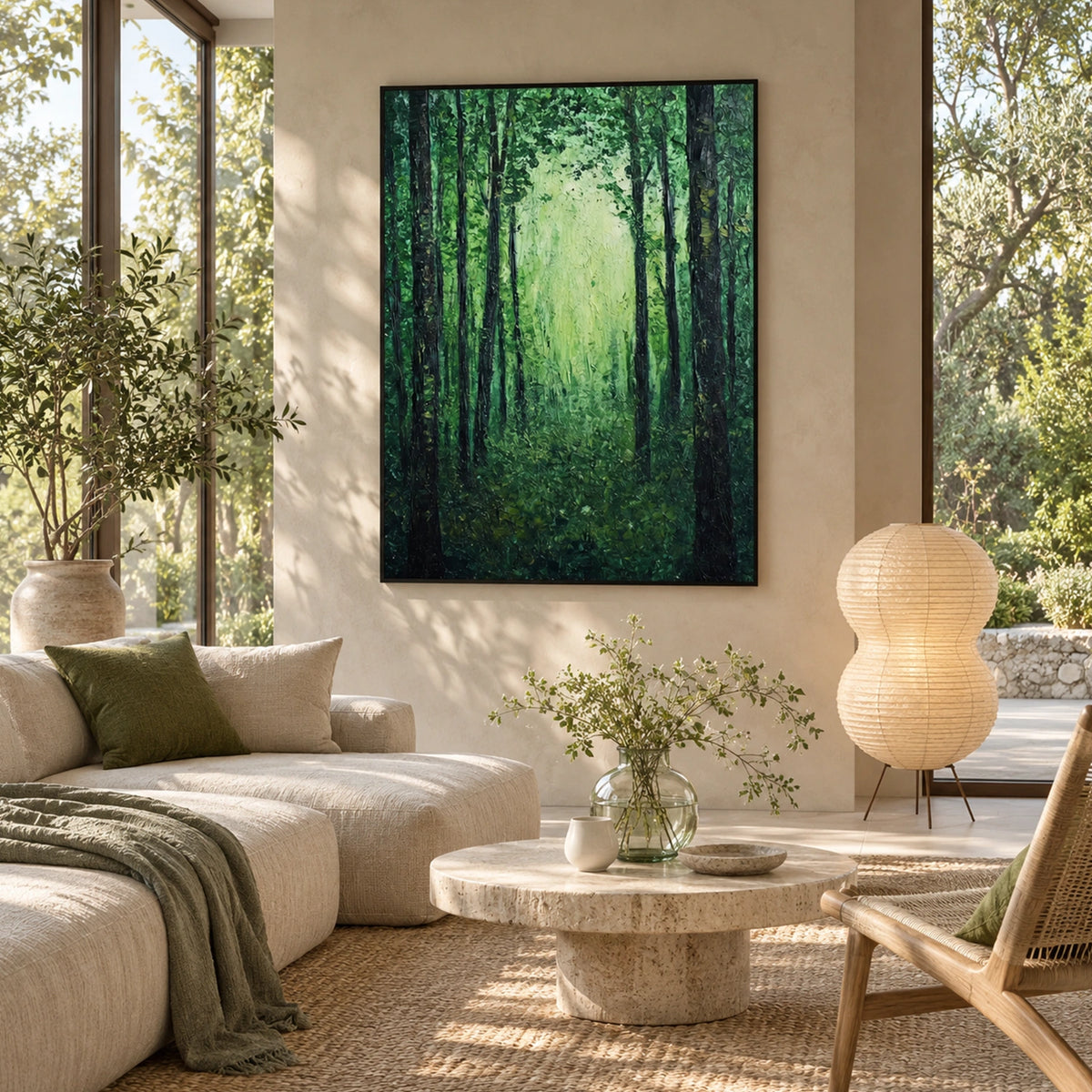 Tree Abstract Textured Wall Art #TP124