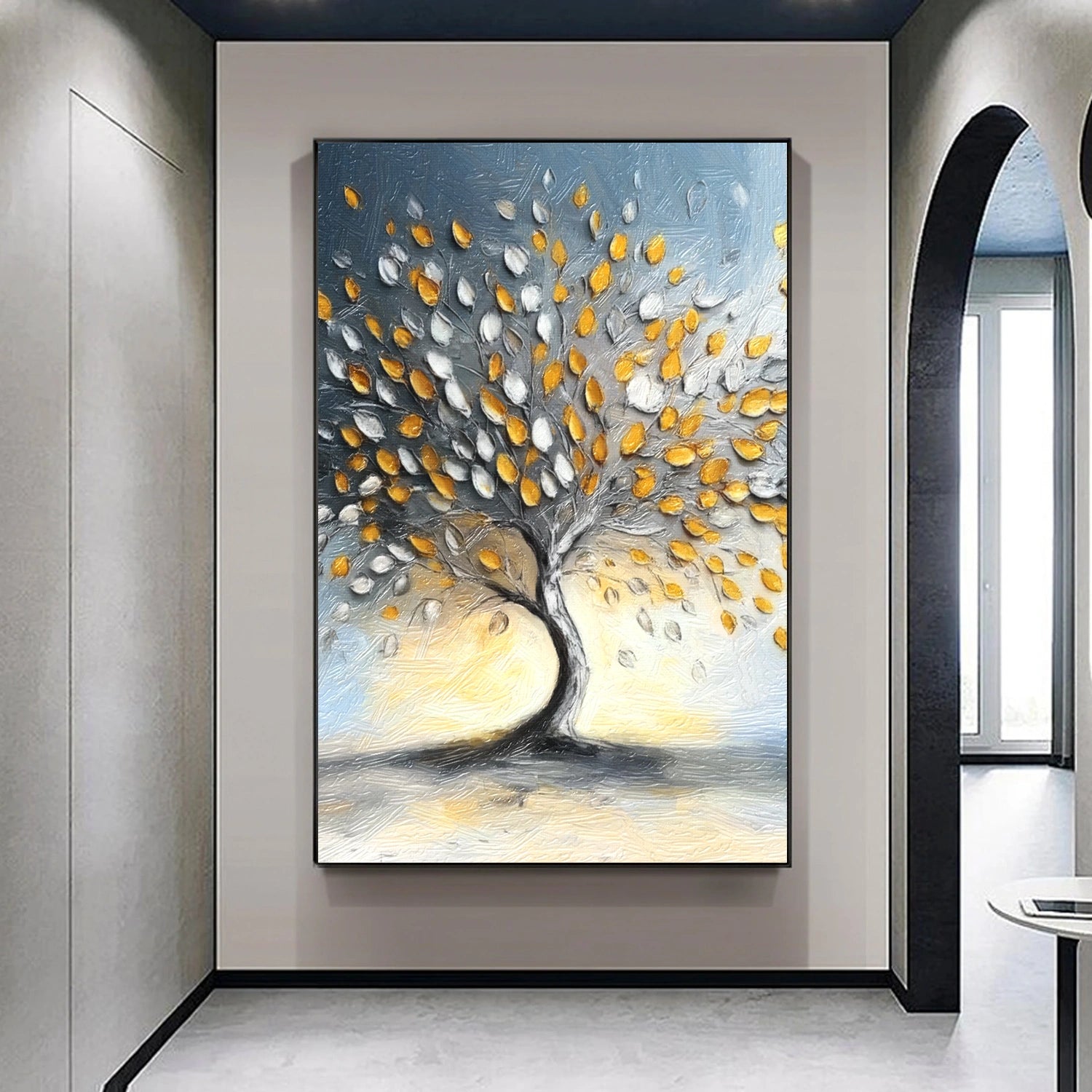 Tree Abstract Textured Wall Art #TP059