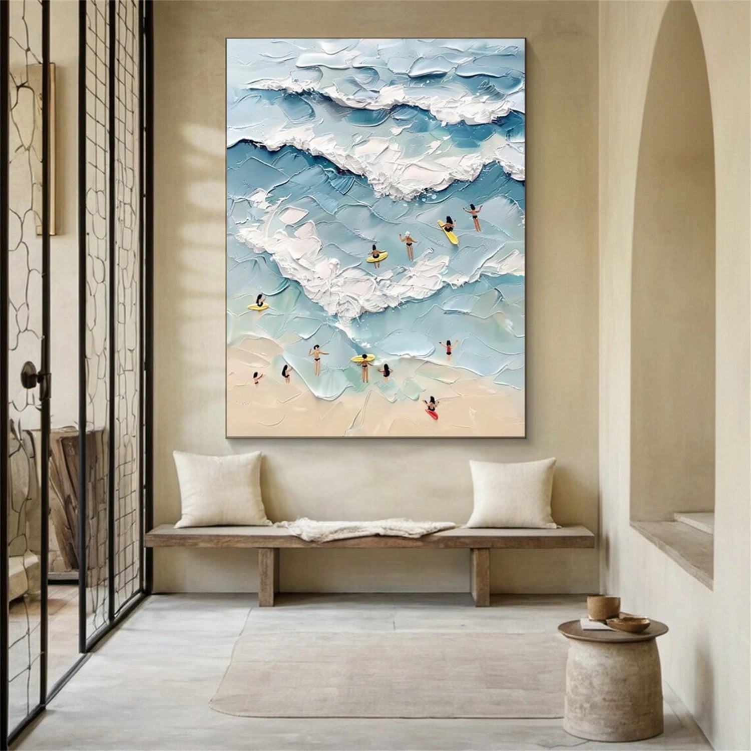 Swimming Sport Textured Wall Art #MS100