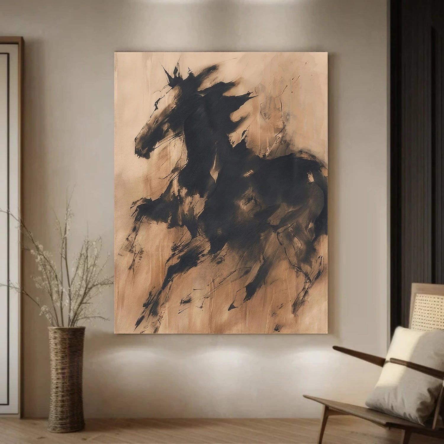 Abstract Animal Horse Wall Art #AC082