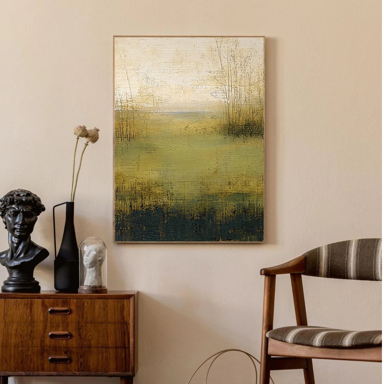 Abstract Canvas Wall Art #AP380