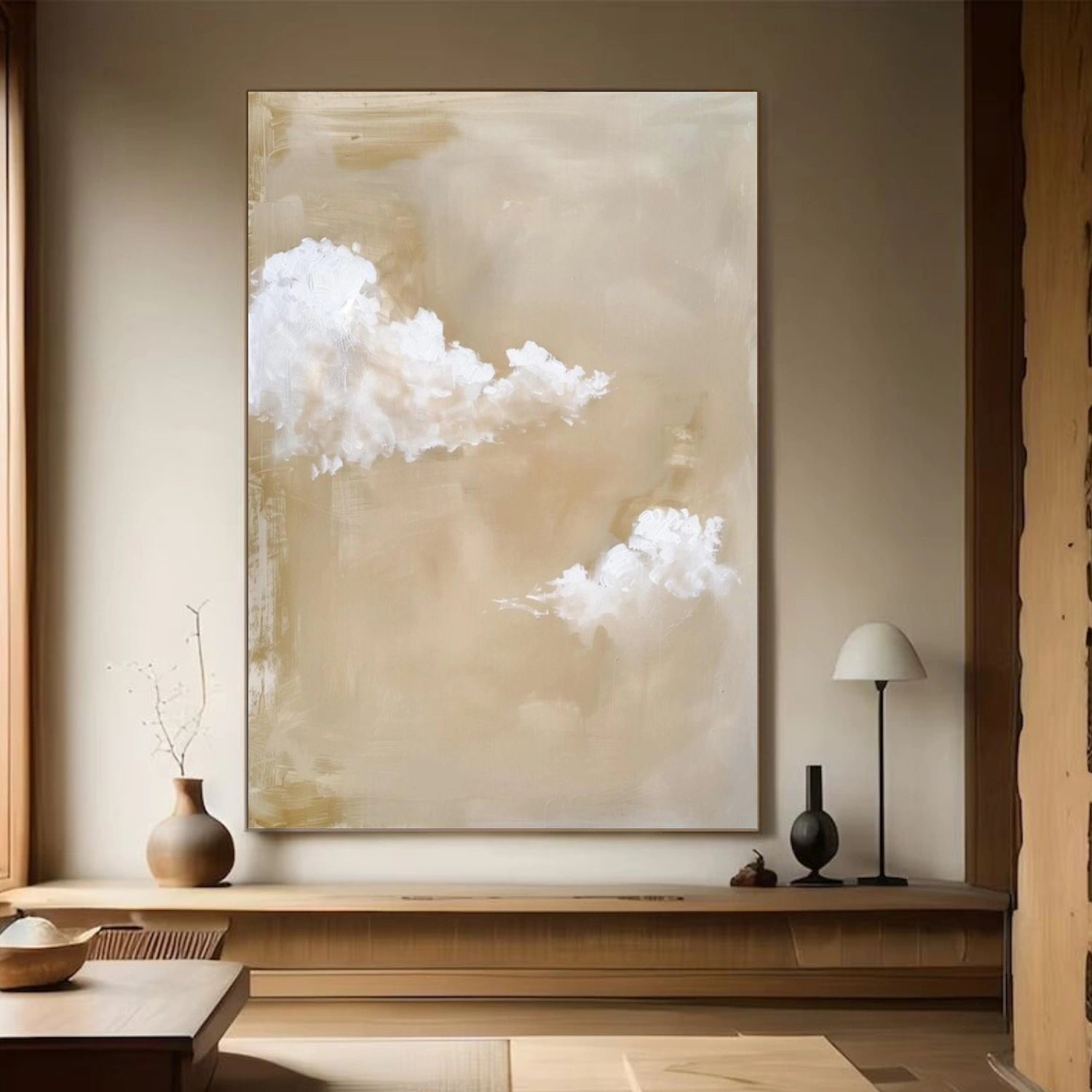 Ocean And Sky Abstract Wall Art #OS090