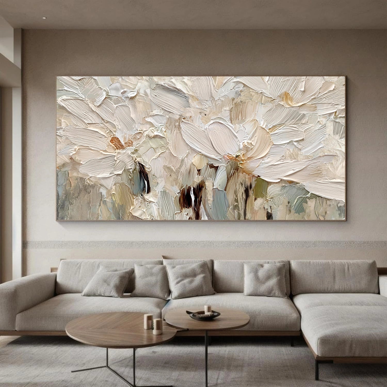 Flower Abstract Textured Wall Art #FP179