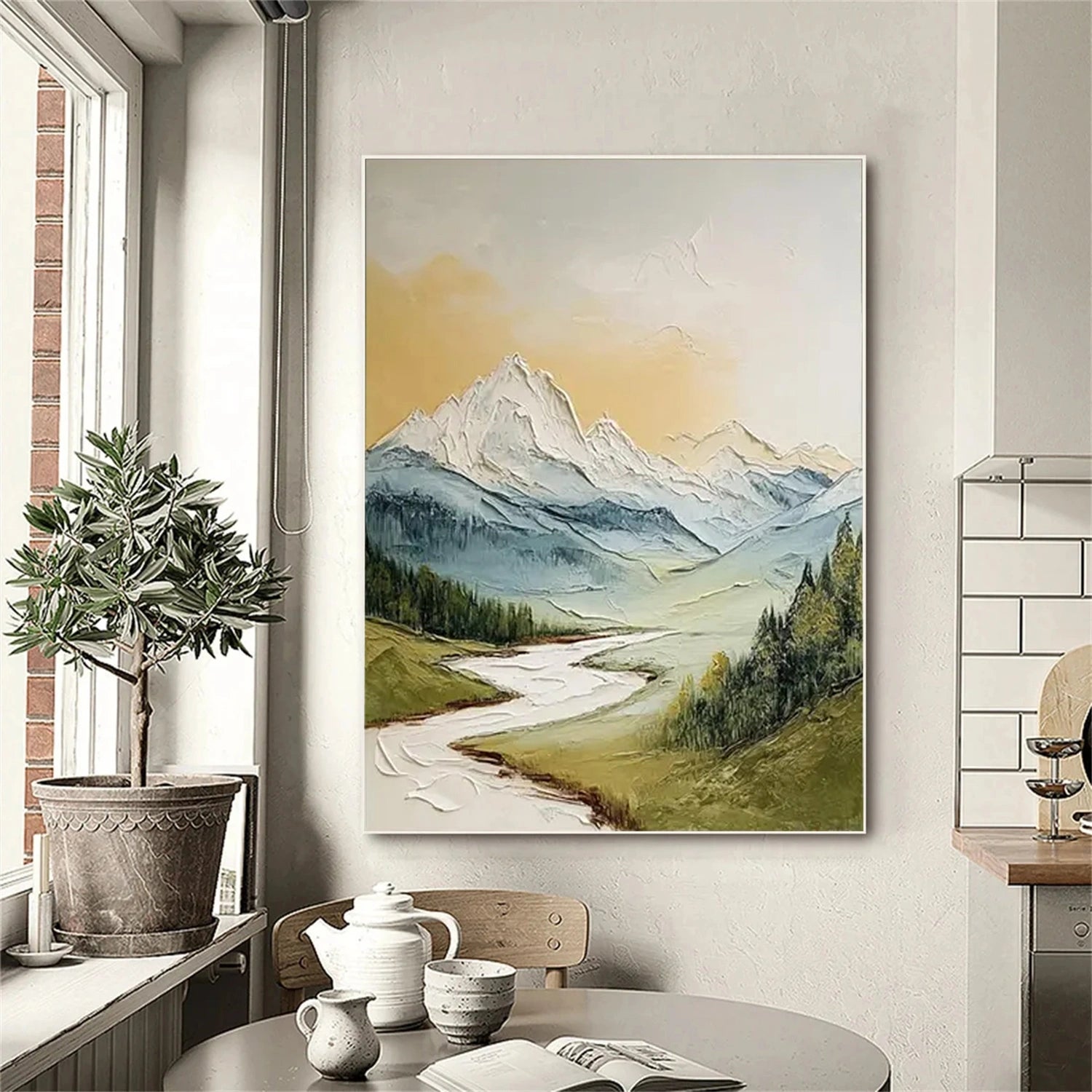 Mountain Textured Abstract Painting #MT040