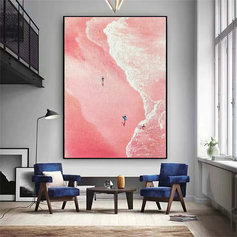 Ocean And Sky Textured Painting Canvas #OS037