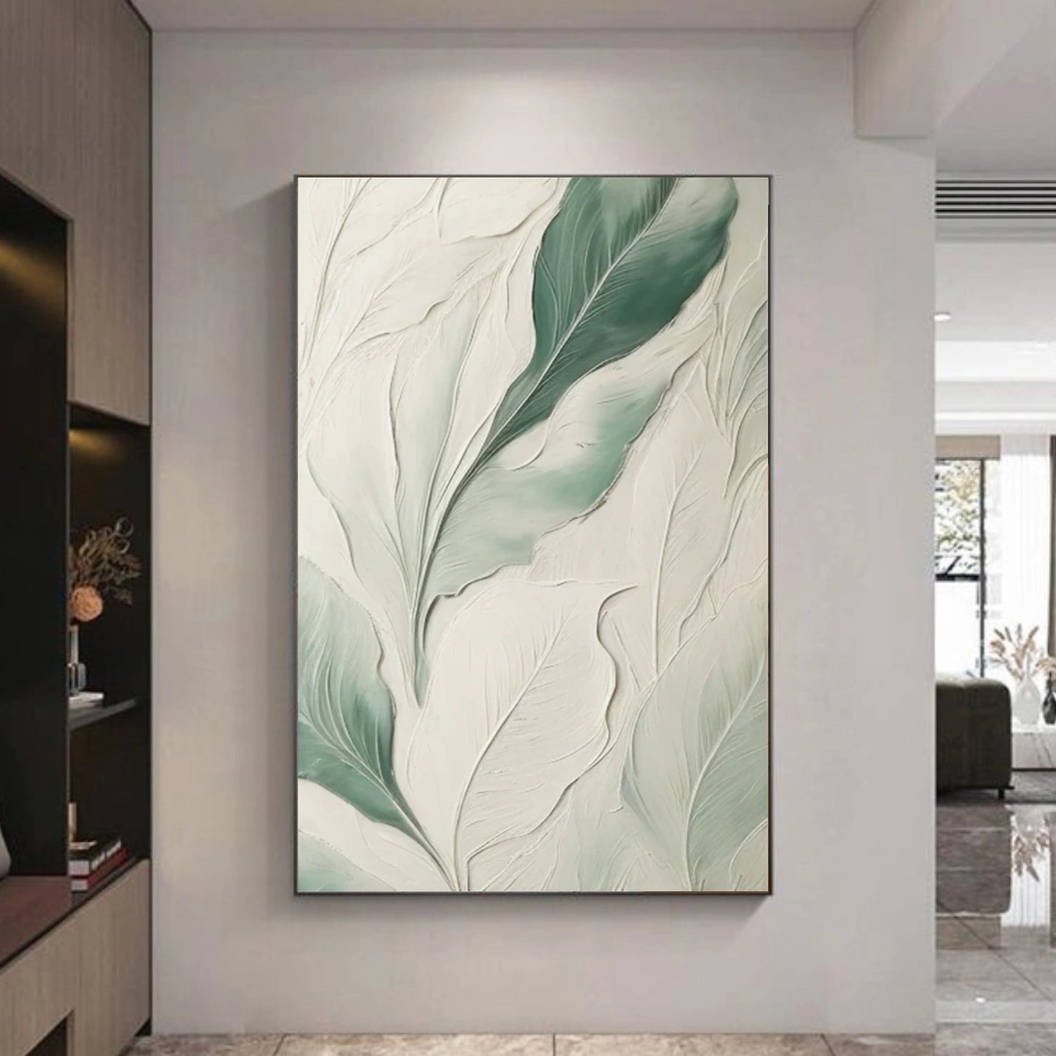 Flower Abstract Textured Wall Art #FP138