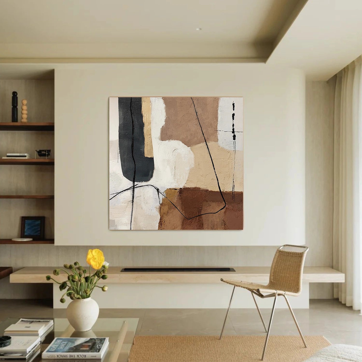 Abstract Canvas Wall Art #AP376