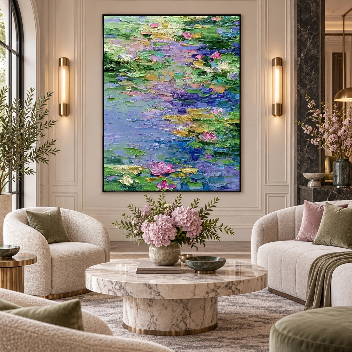 Flower Abstract Textured Wall Art #FP216