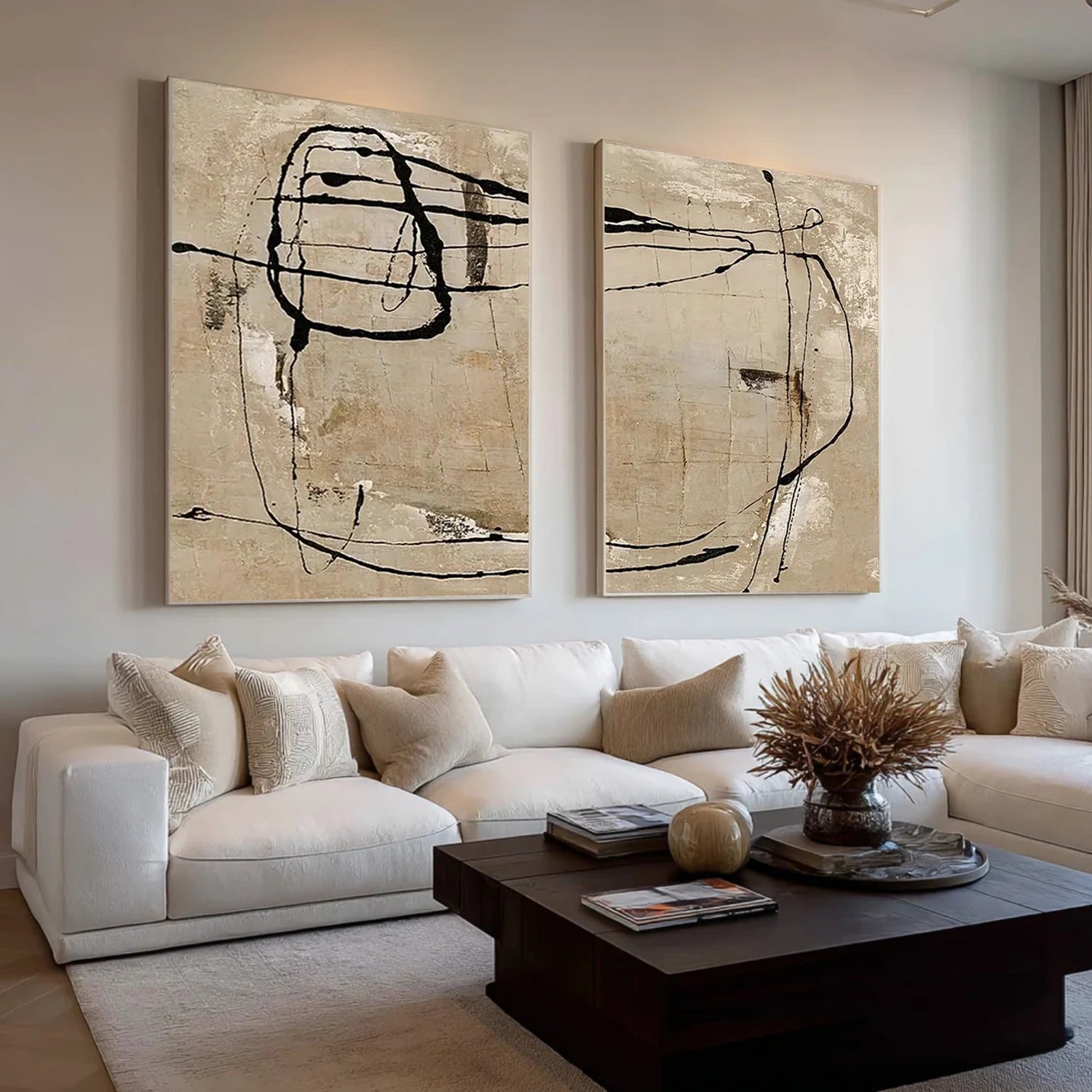 Wabi Sabi Canvas Art Set of 2 #WS080