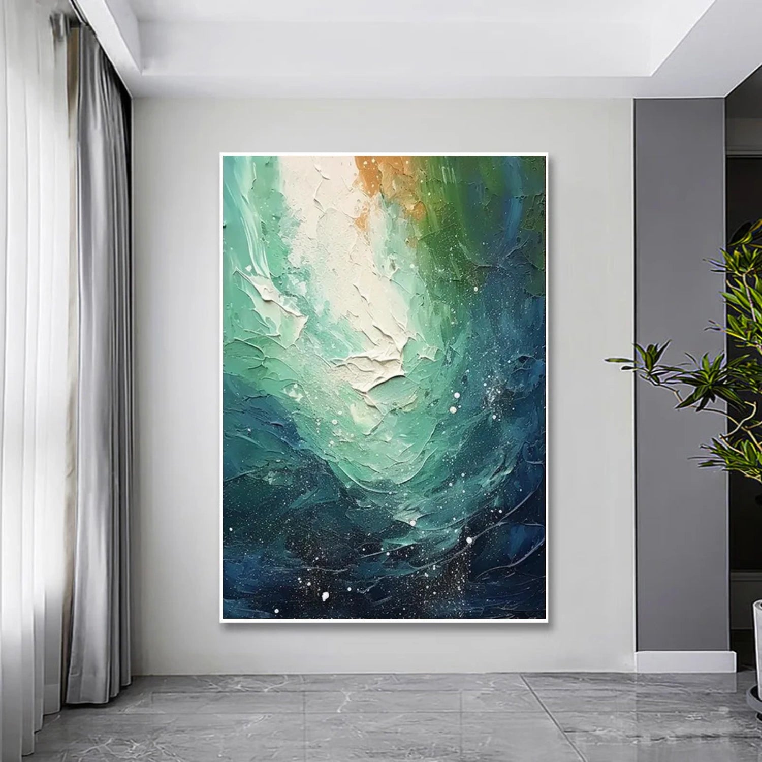 Ocean Abstract Textured Wall Art #OP045