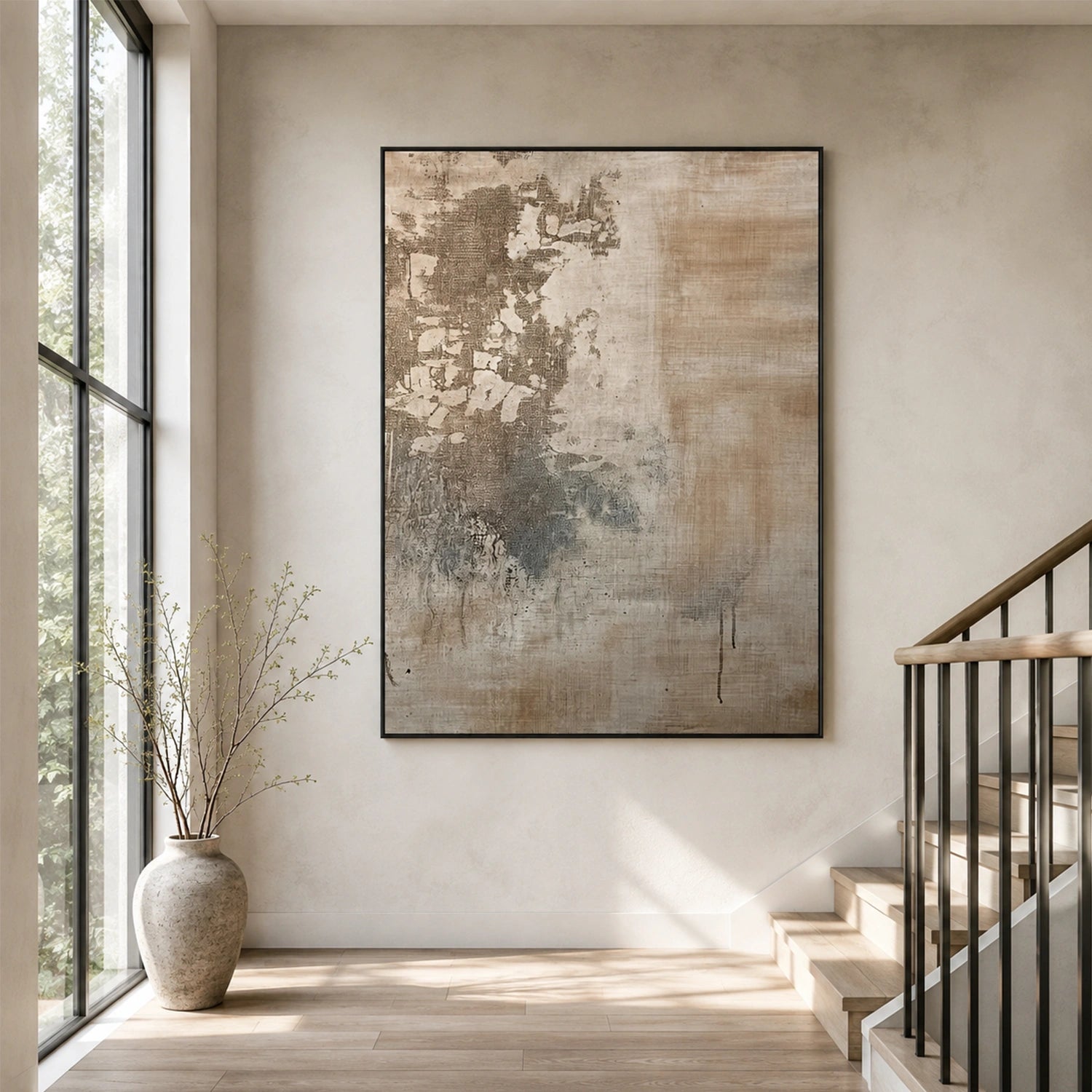 Abstract Canvas Wall Art #AP398