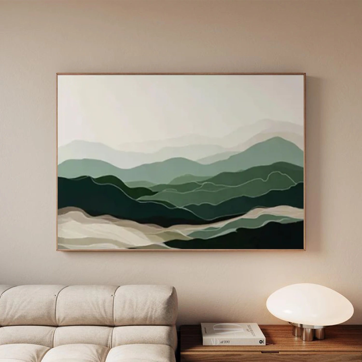 Abstract Mountain Canvas Art #MO048