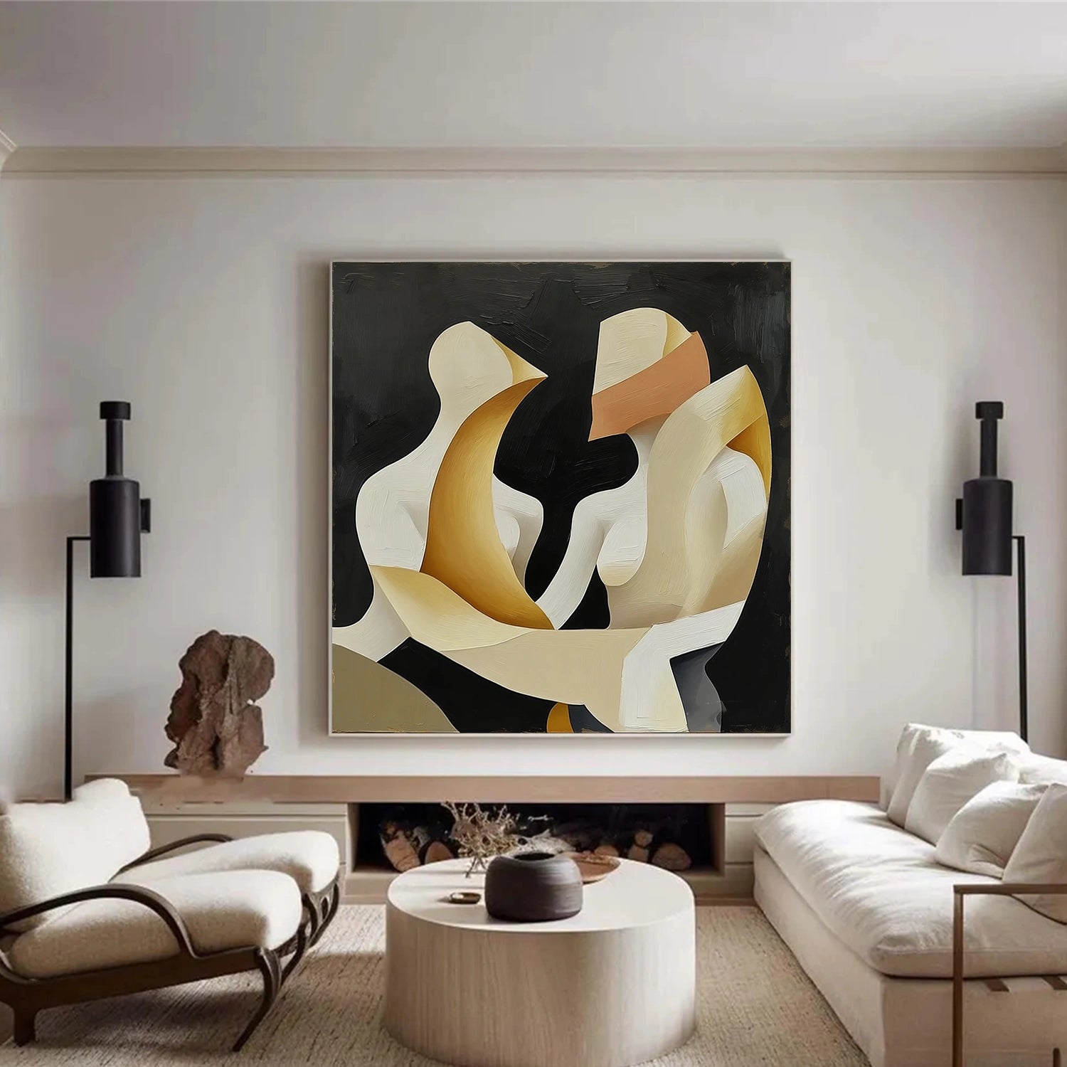 Abstract People Canvas Art #AE066