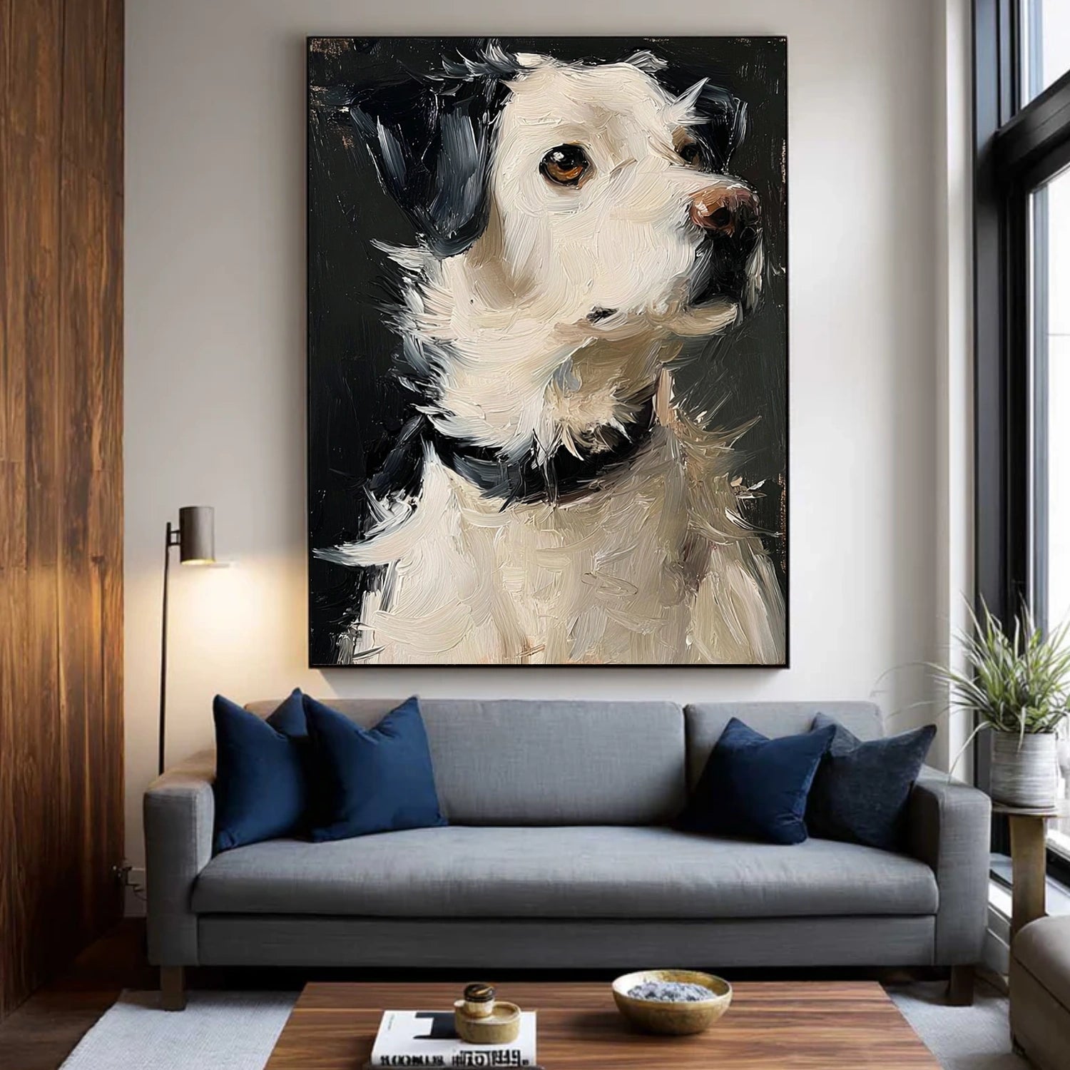 Abstract Animal Dog Wall Art #AC103