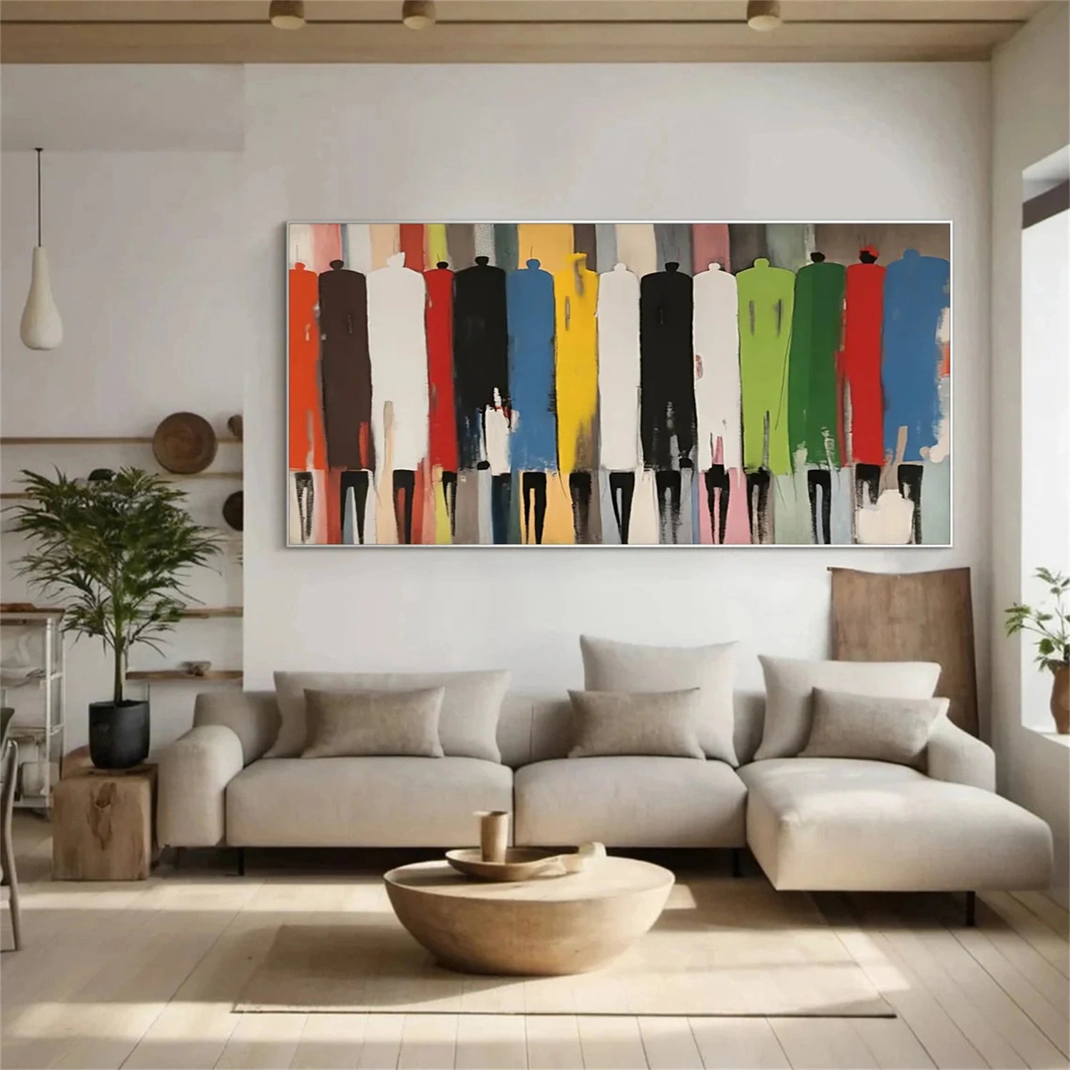 Abstract People Canvas Art #AE036