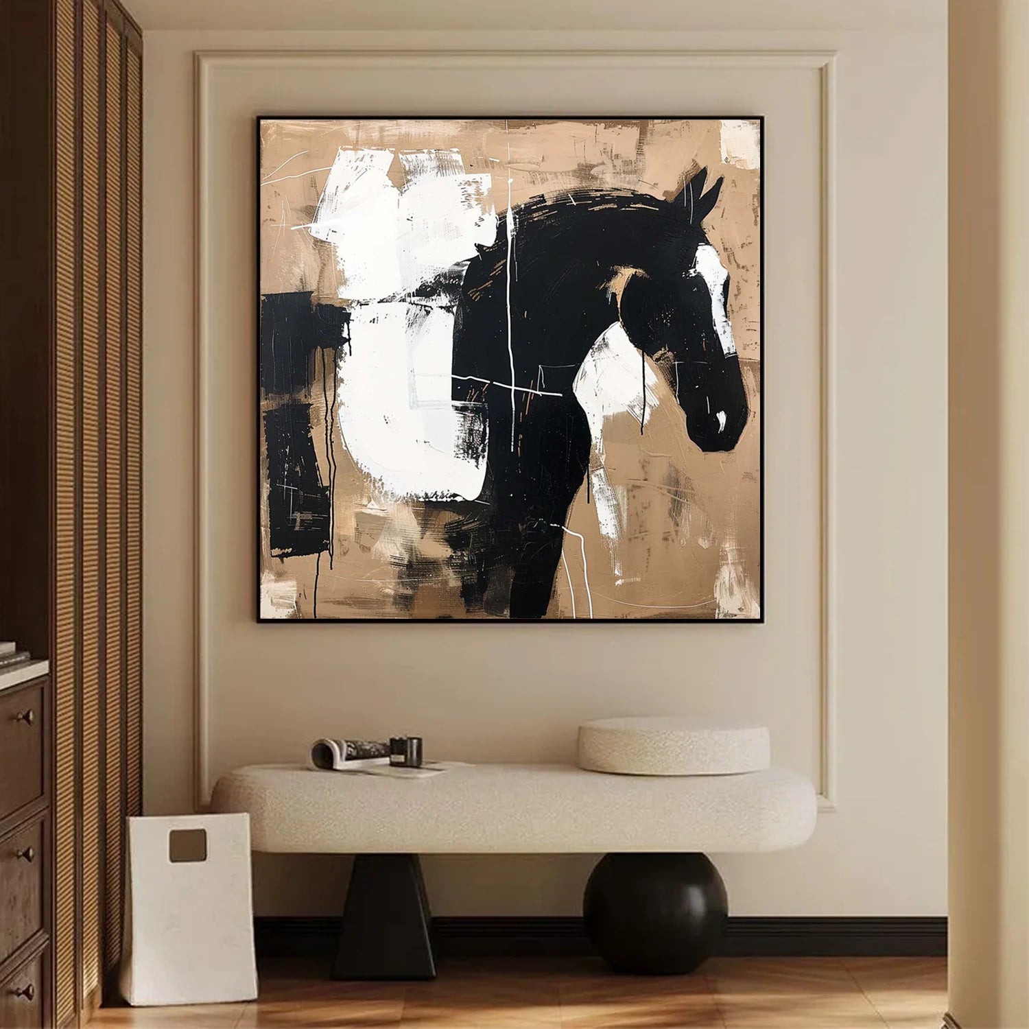 Abstract Animal Horse Wall Art #AC057