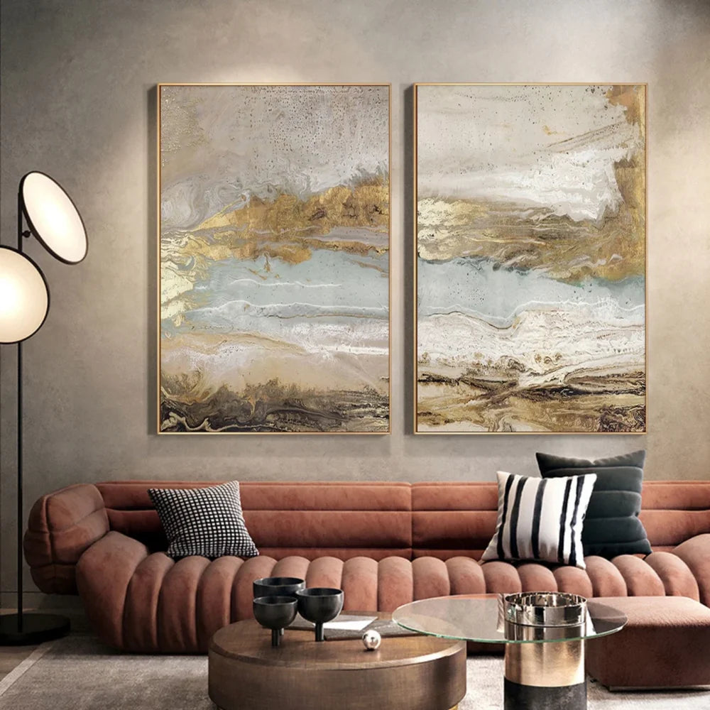 Abstract Painting Canvas Set of 2 #AP201