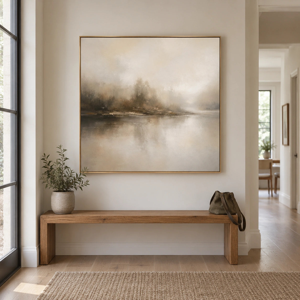 Ocean And Sky Abstract Wall Art #OS228