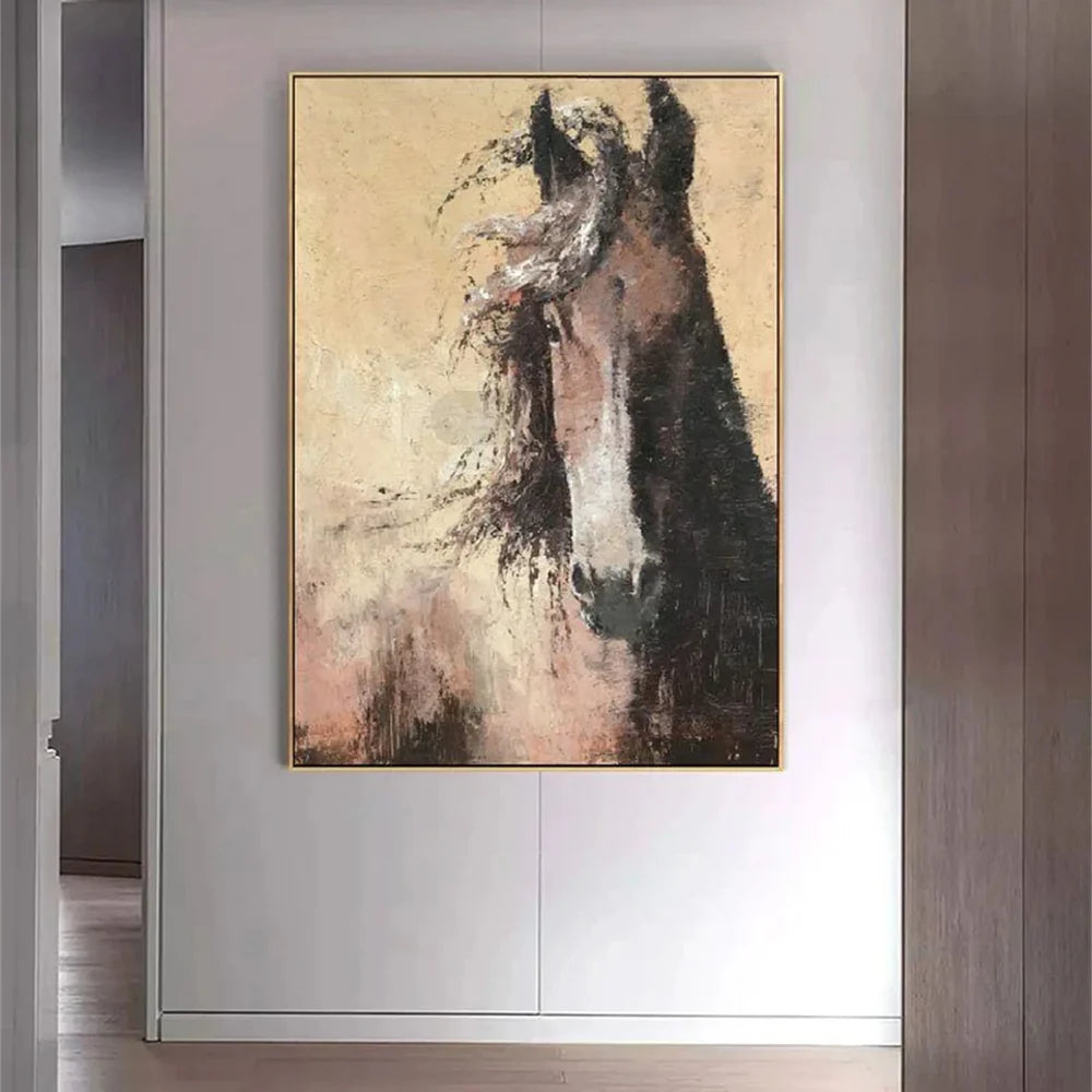 Animal Textured Canvas Art Painting #AC033