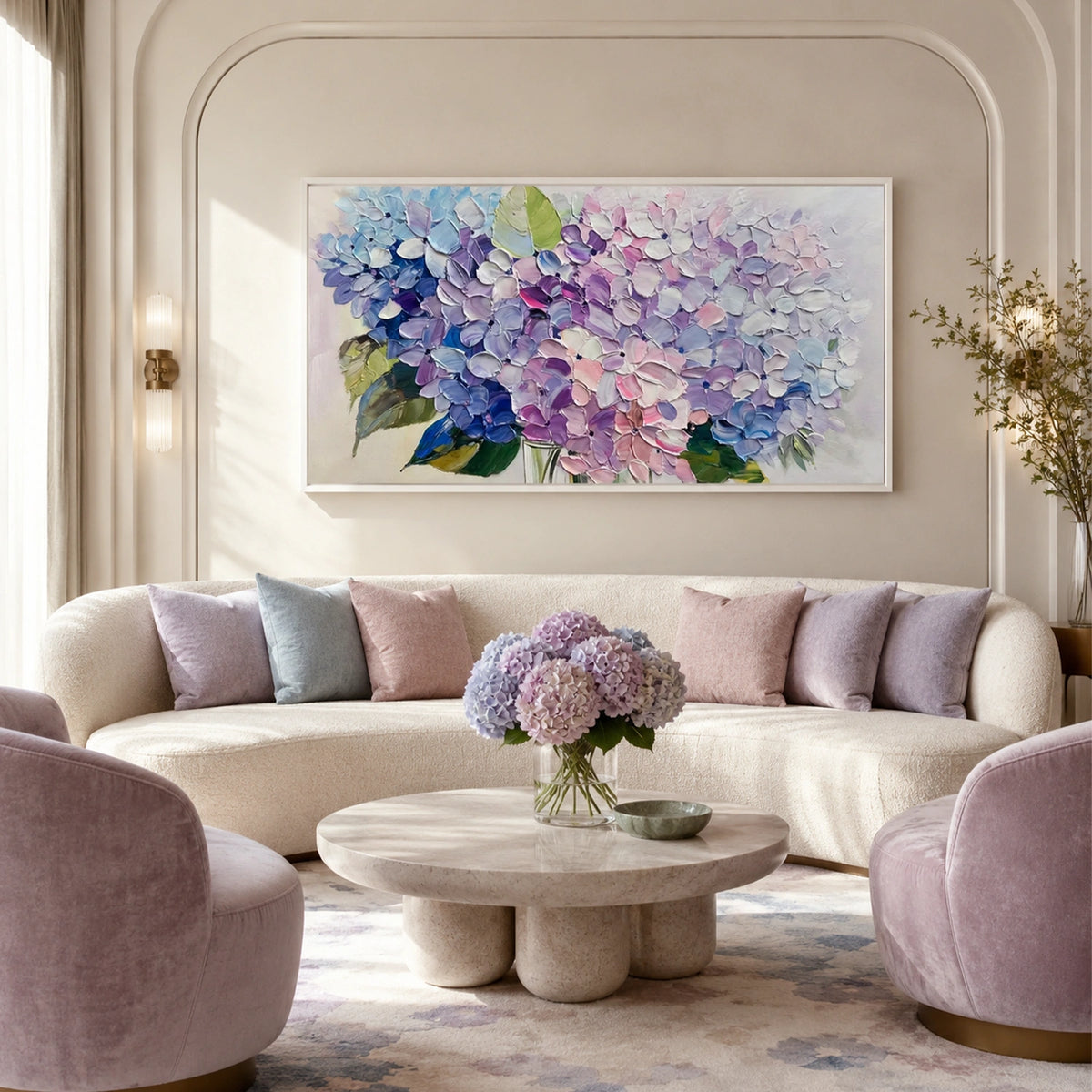 Flower Abstract Textured Wall Art #FP209