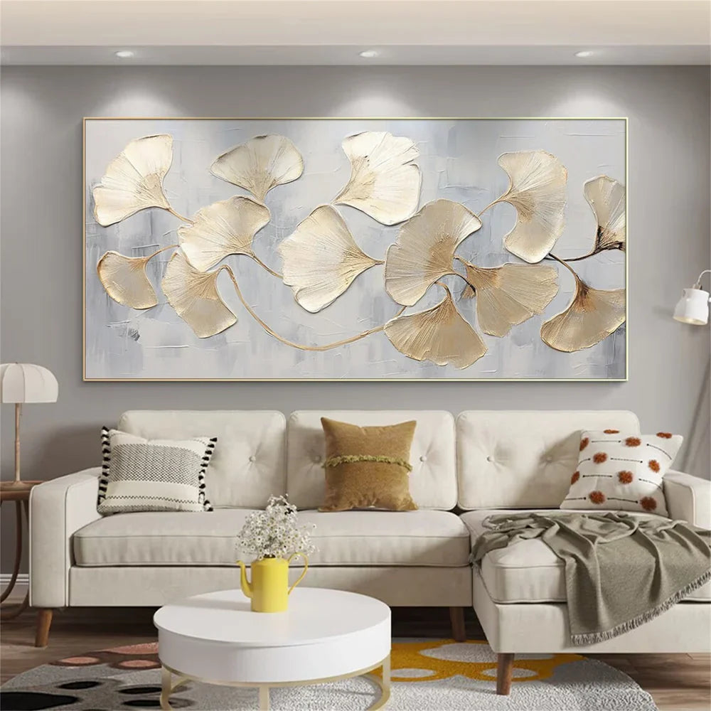 Flower Textured Painting Canvas #FP060