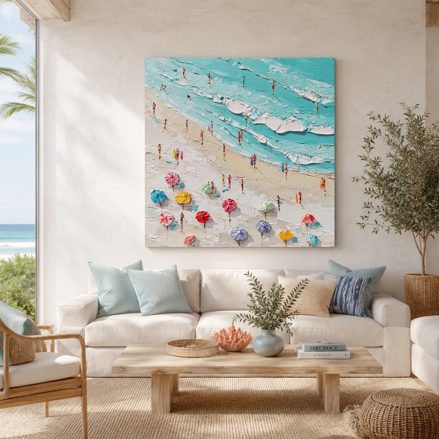 Ocean Abstract Textured Wall Art #OP079
