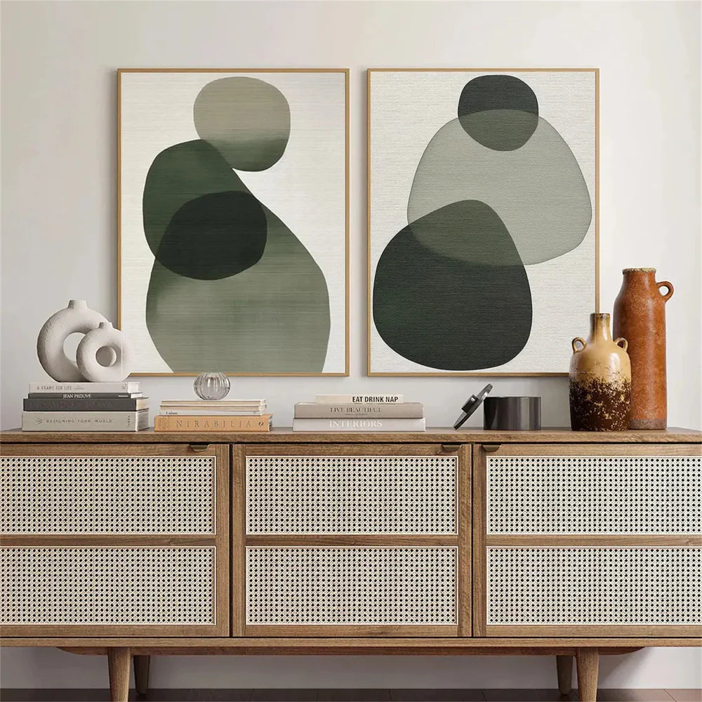 Abstract Painting Canvas Set of 2 #AP136