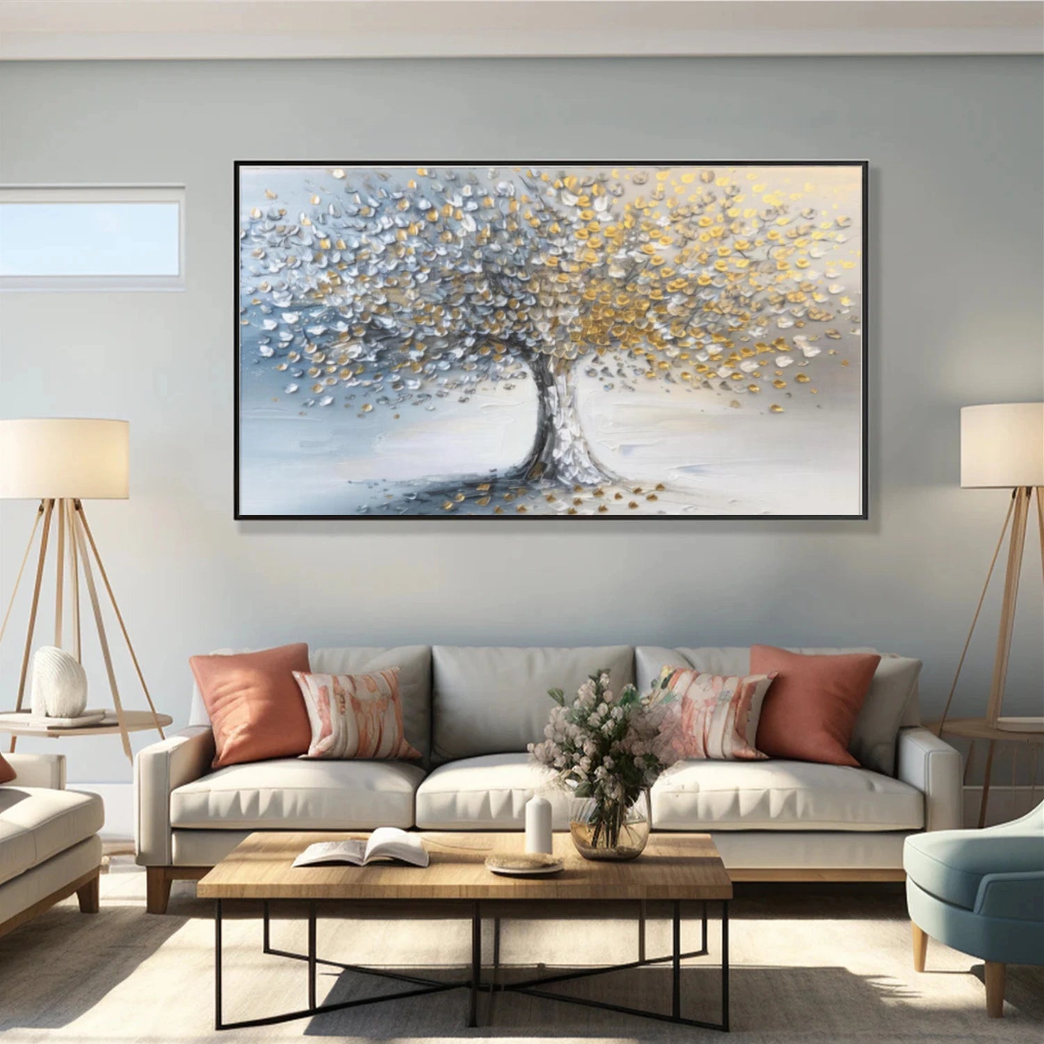 Tree Abstract Textured Wall Art #TP057