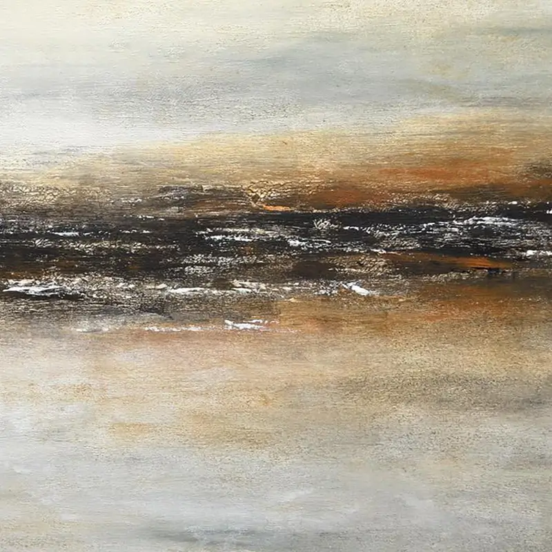 Ocean And Sky Textured Painting Canvas #OS019