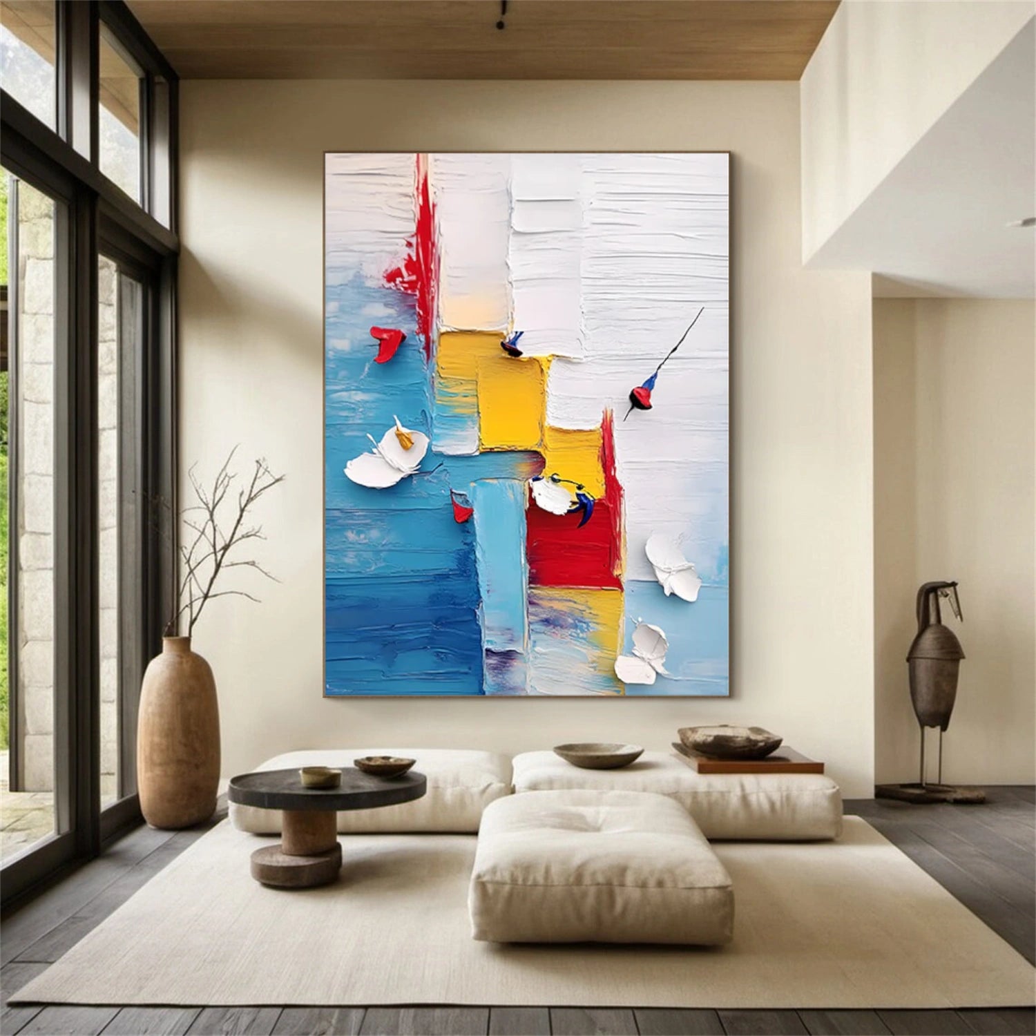 Colorful Abstract Textured Wall Art #AT109