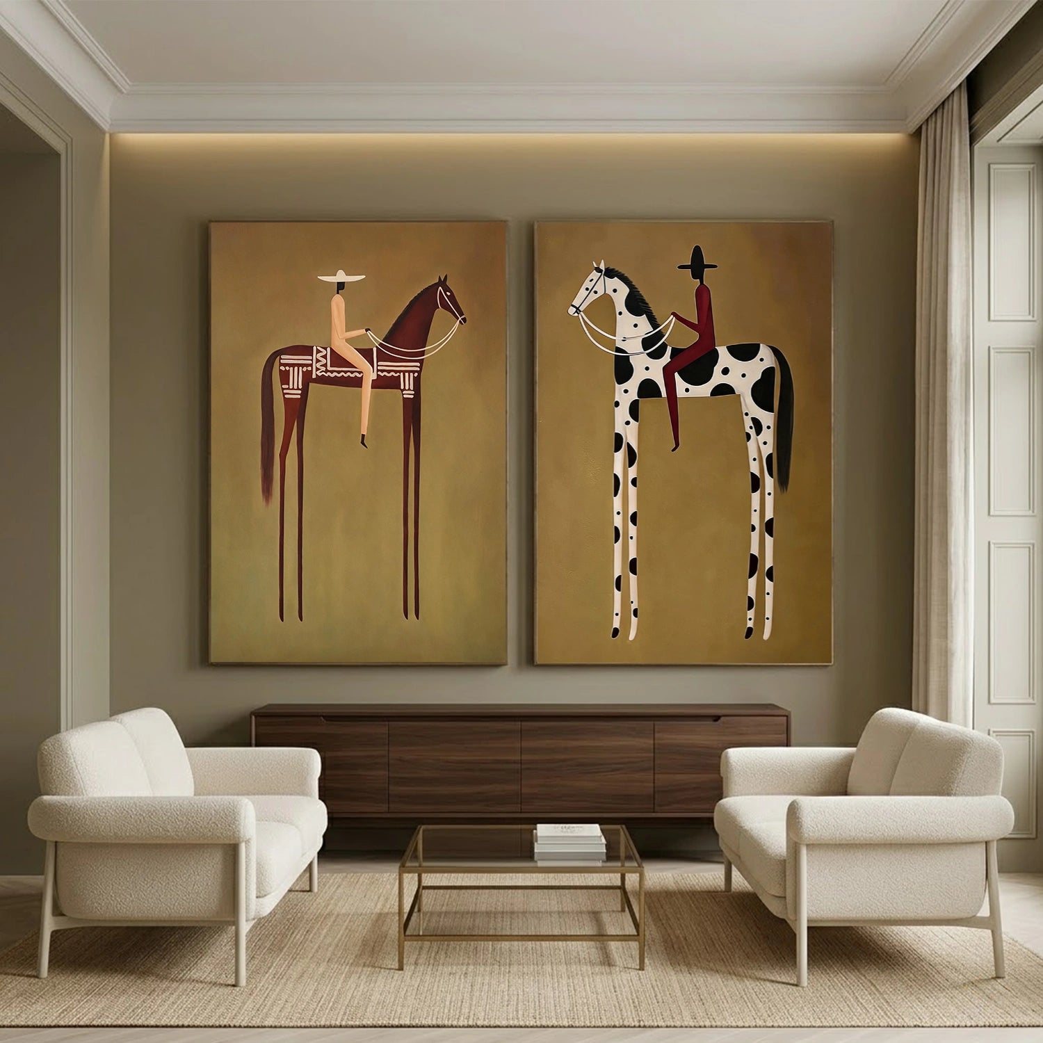 Vintage Americana Art Set of 2 #VT019